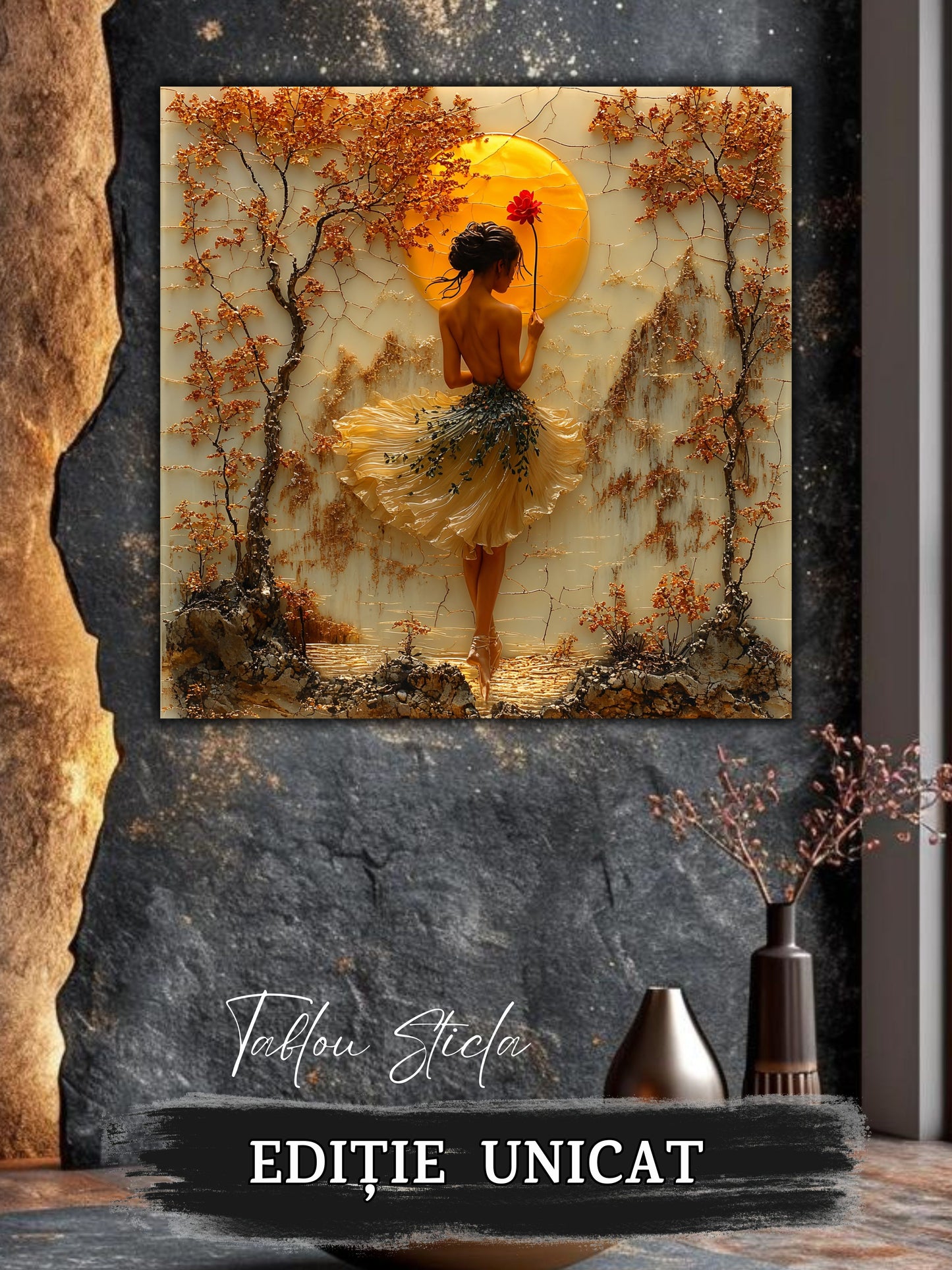 Tablou Sticla Securizata - Fragment of The Soul - 22