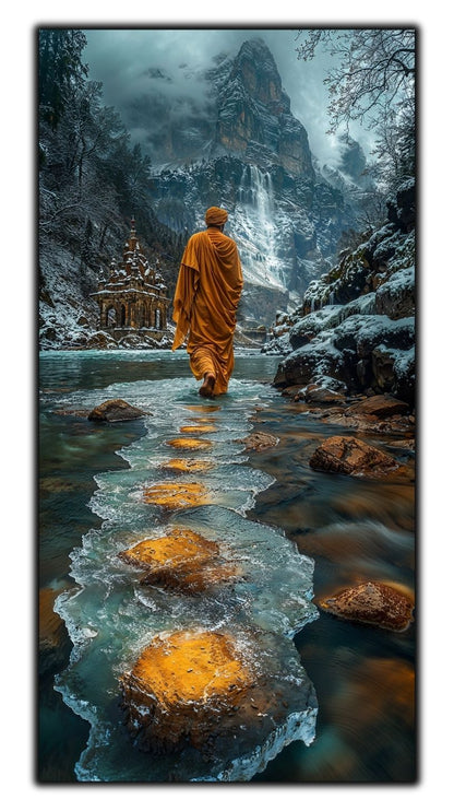 Tablou unicat din sticlă securizată Vanishing Step - No14