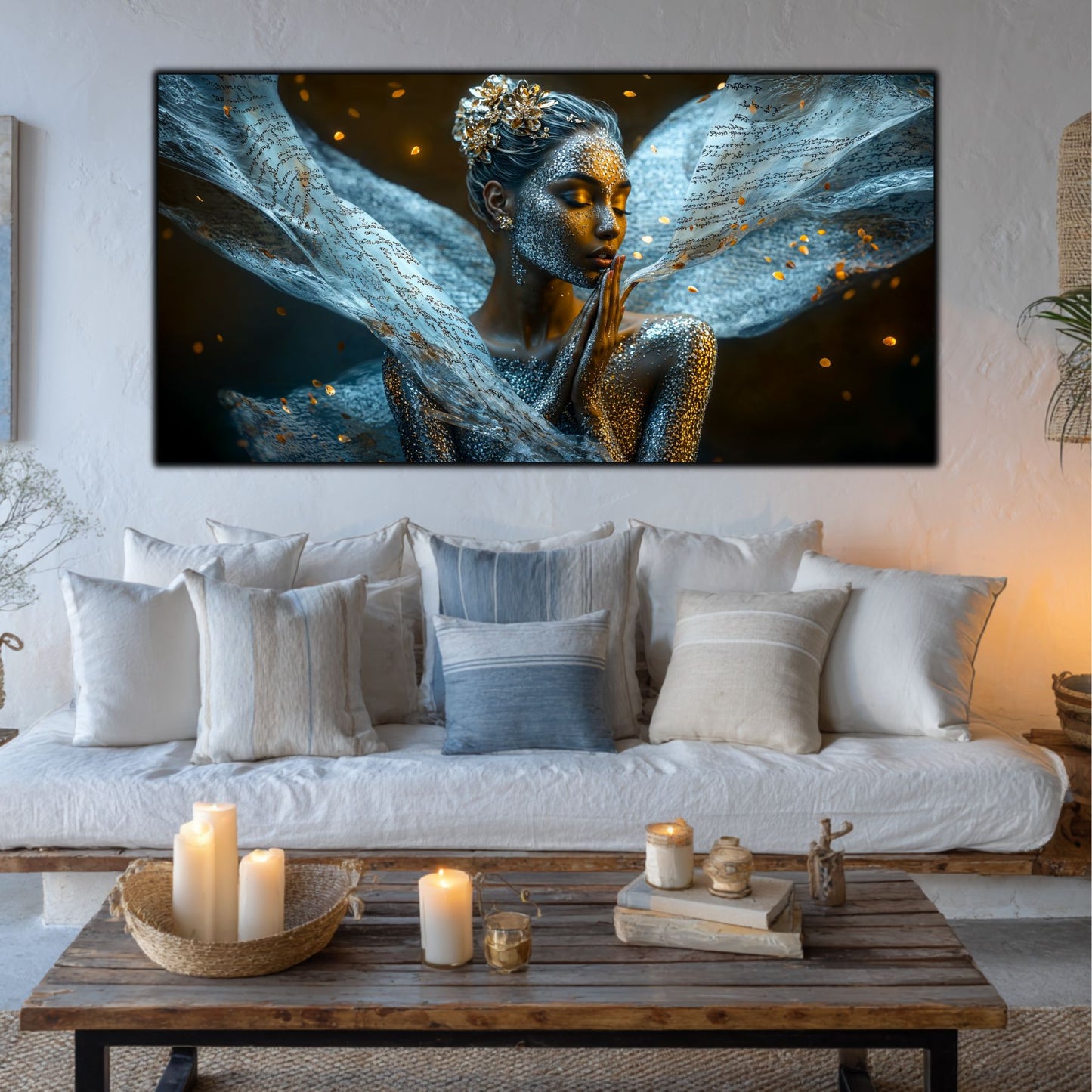 Beyond Meditation - Tablouri moderne pe sticla securizata pentru living contemporan NO28