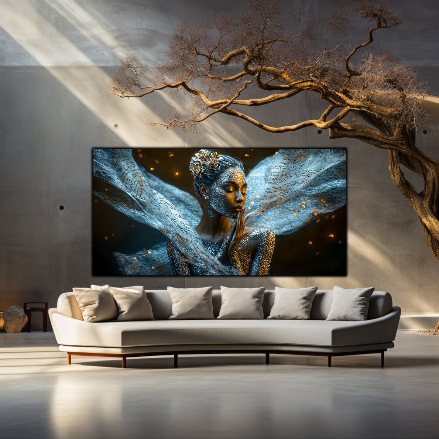 Beyond Meditation - Tablouri moderne pe sticla securizata pentru living contemporan NO28