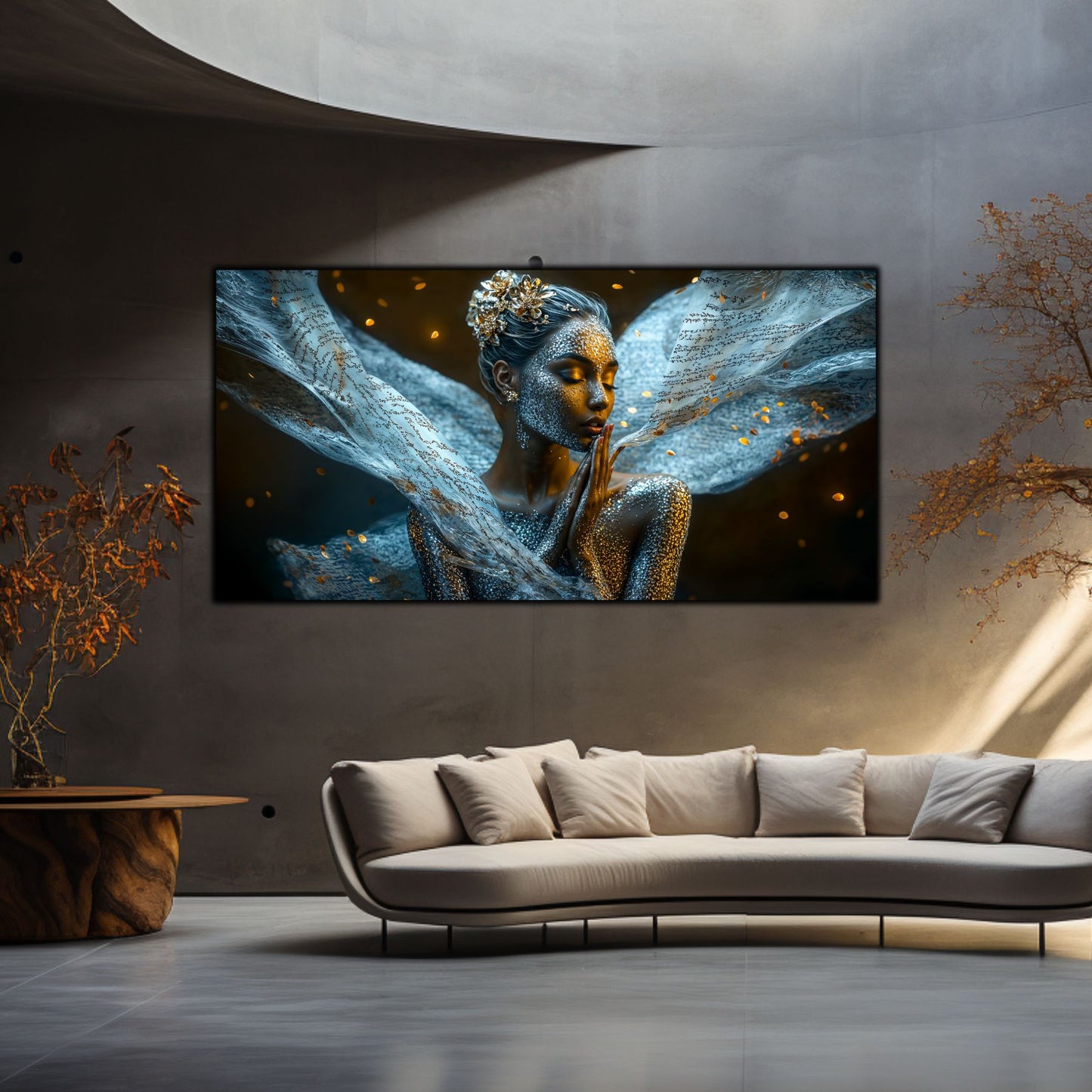 Beyond Meditation - Tablouri moderne pe sticla securizata pentru living contemporan NO28