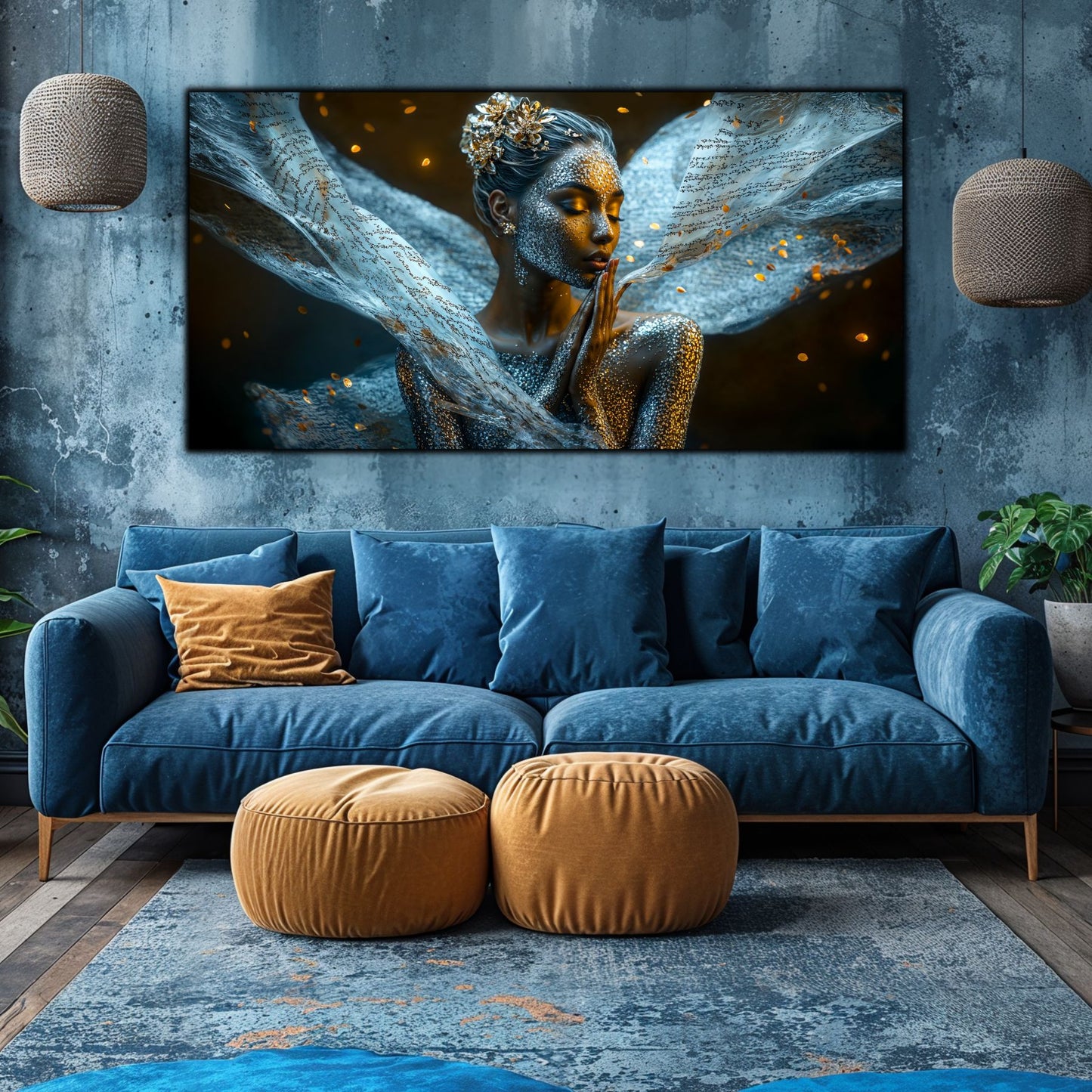 Beyond Meditation - Tablouri moderne pe sticla securizata pentru living contemporan NO28