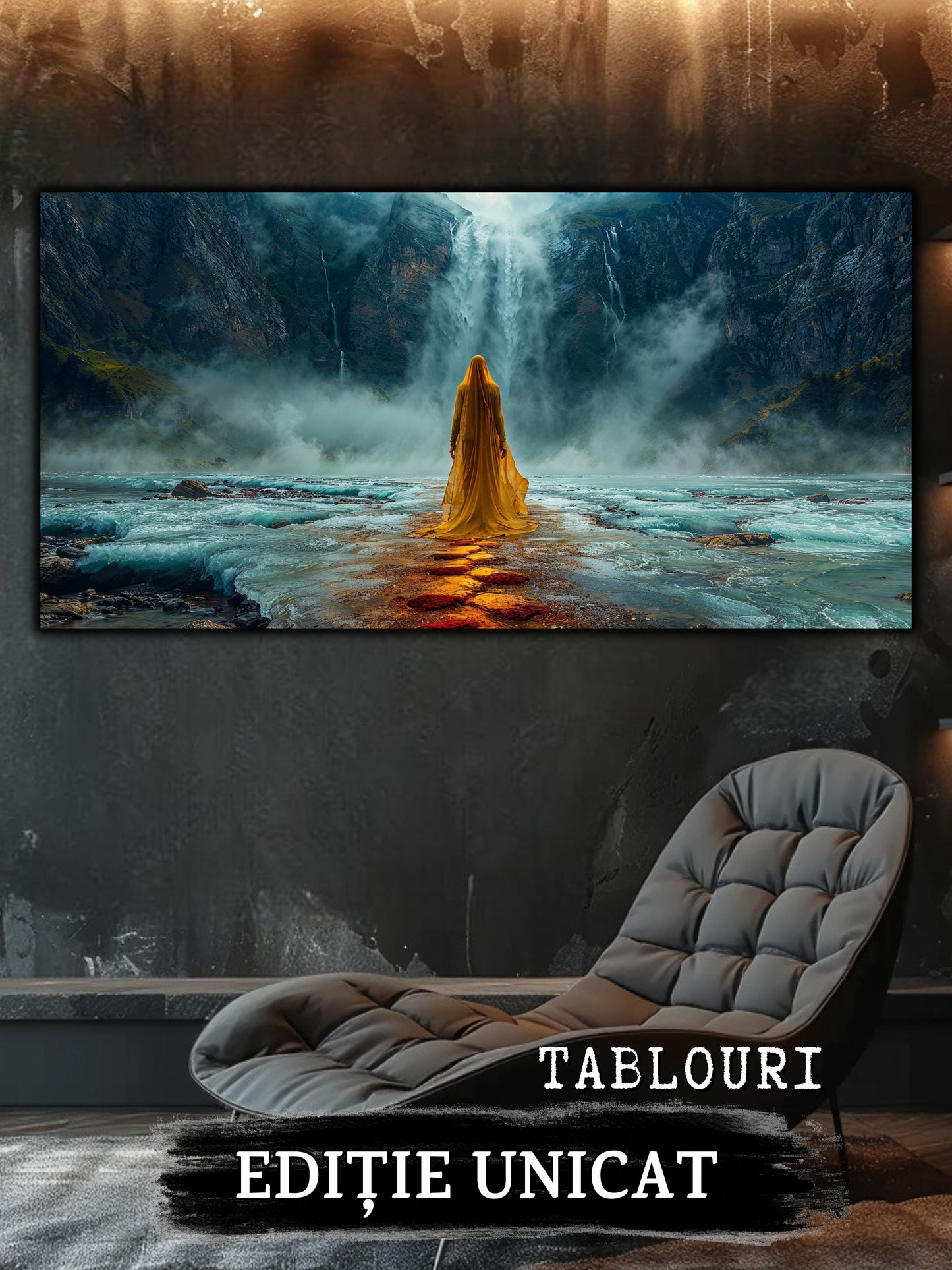 Tablou unicat din sticlă securizată Vanishing Step - No09