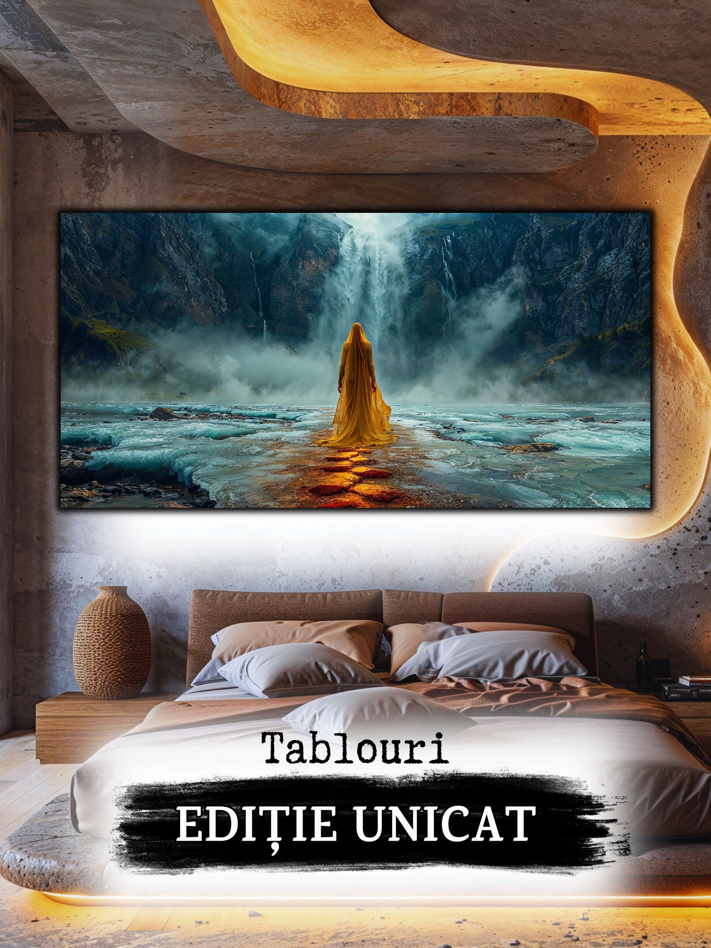 Tablou unicat din sticlă securizată Vanishing Step - No09