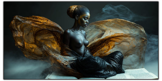 Tablou unicat din sticlă securizată Beyond Breath - No04