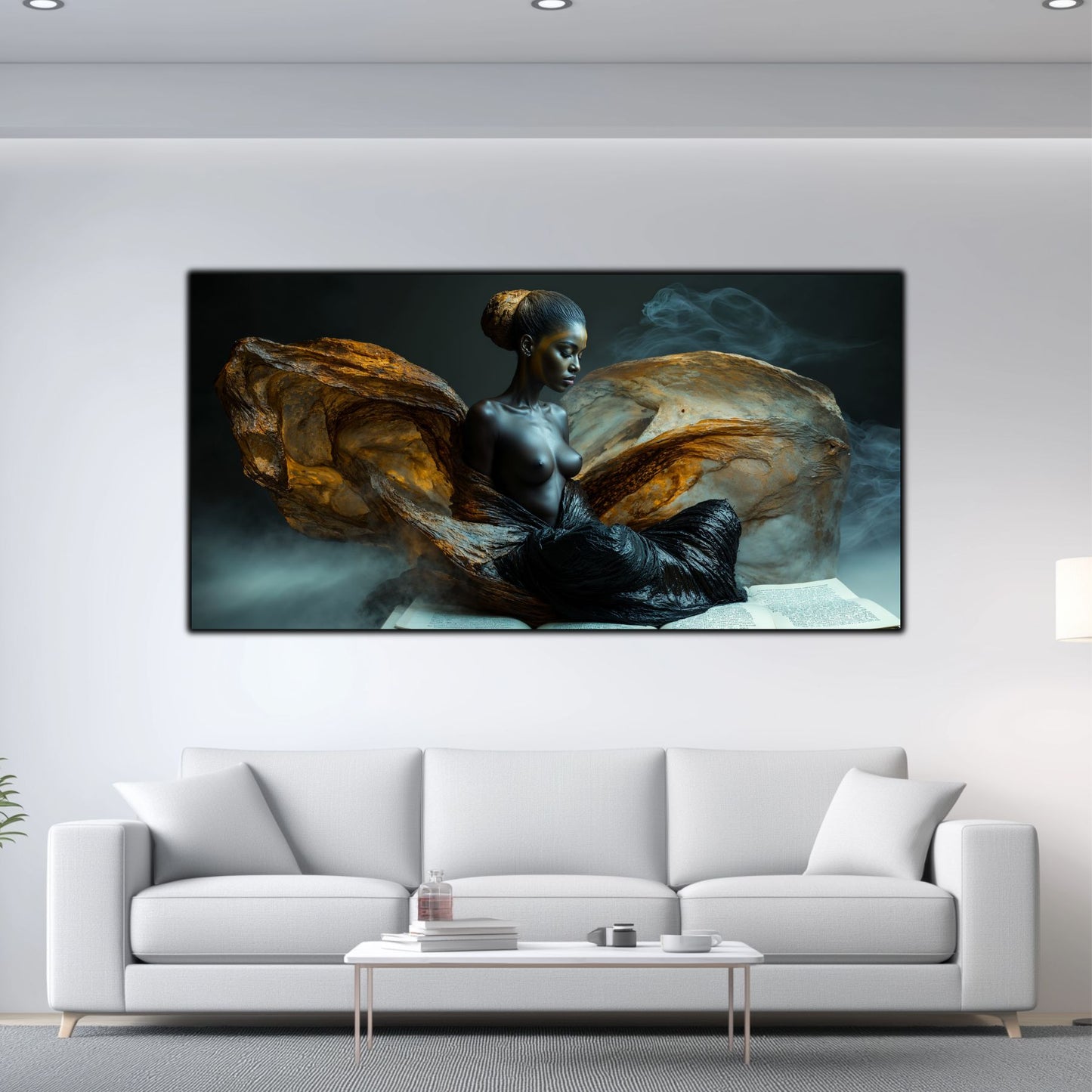 Tablou unicat din sticlă securizată Beyond Breath - No04