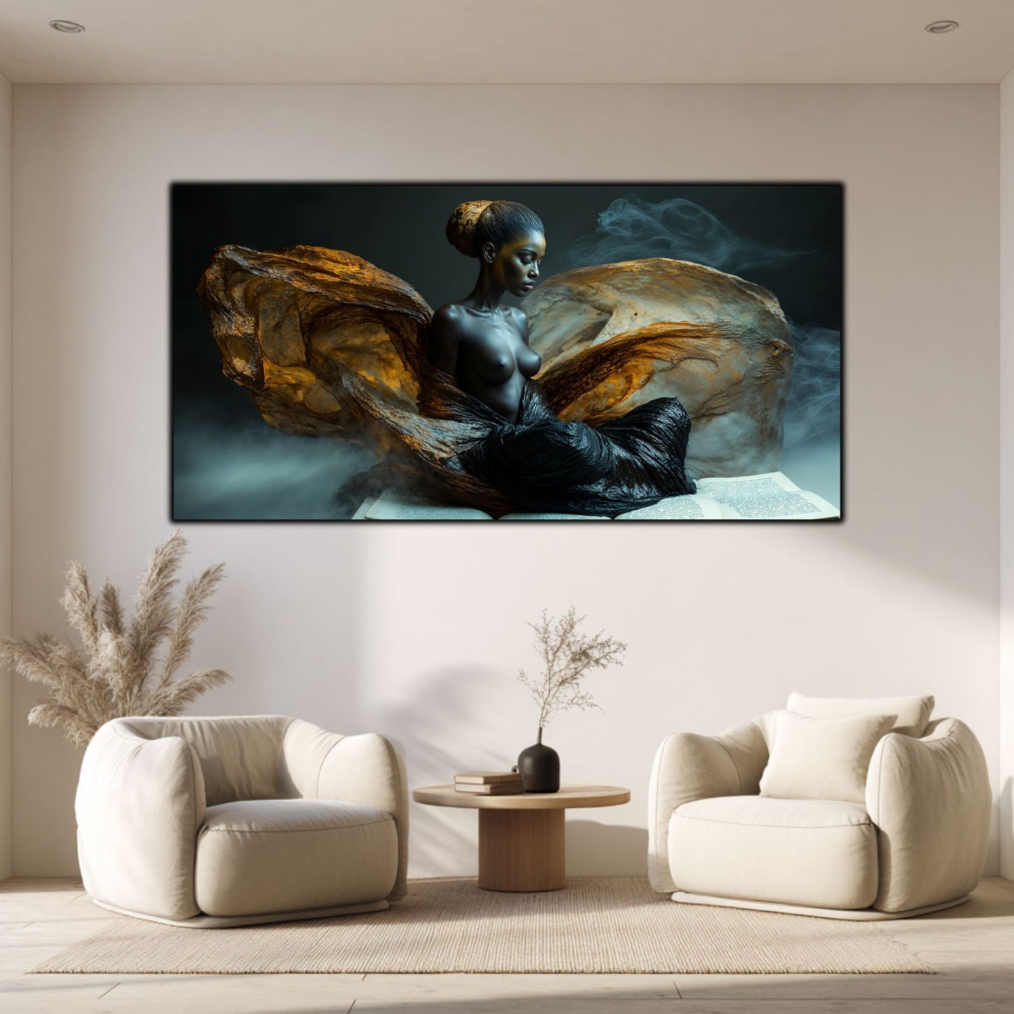 Tablou unicat din sticlă securizată Beyond Breath - No04