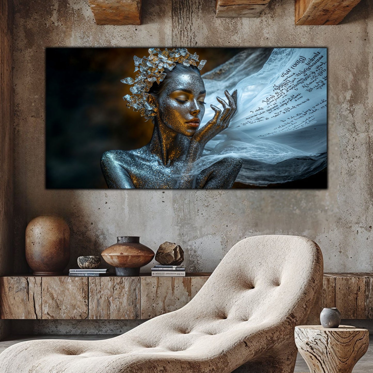 Beyond Meditation - Tablouri moderne pe sticla securizata pentru living contemporan NO30