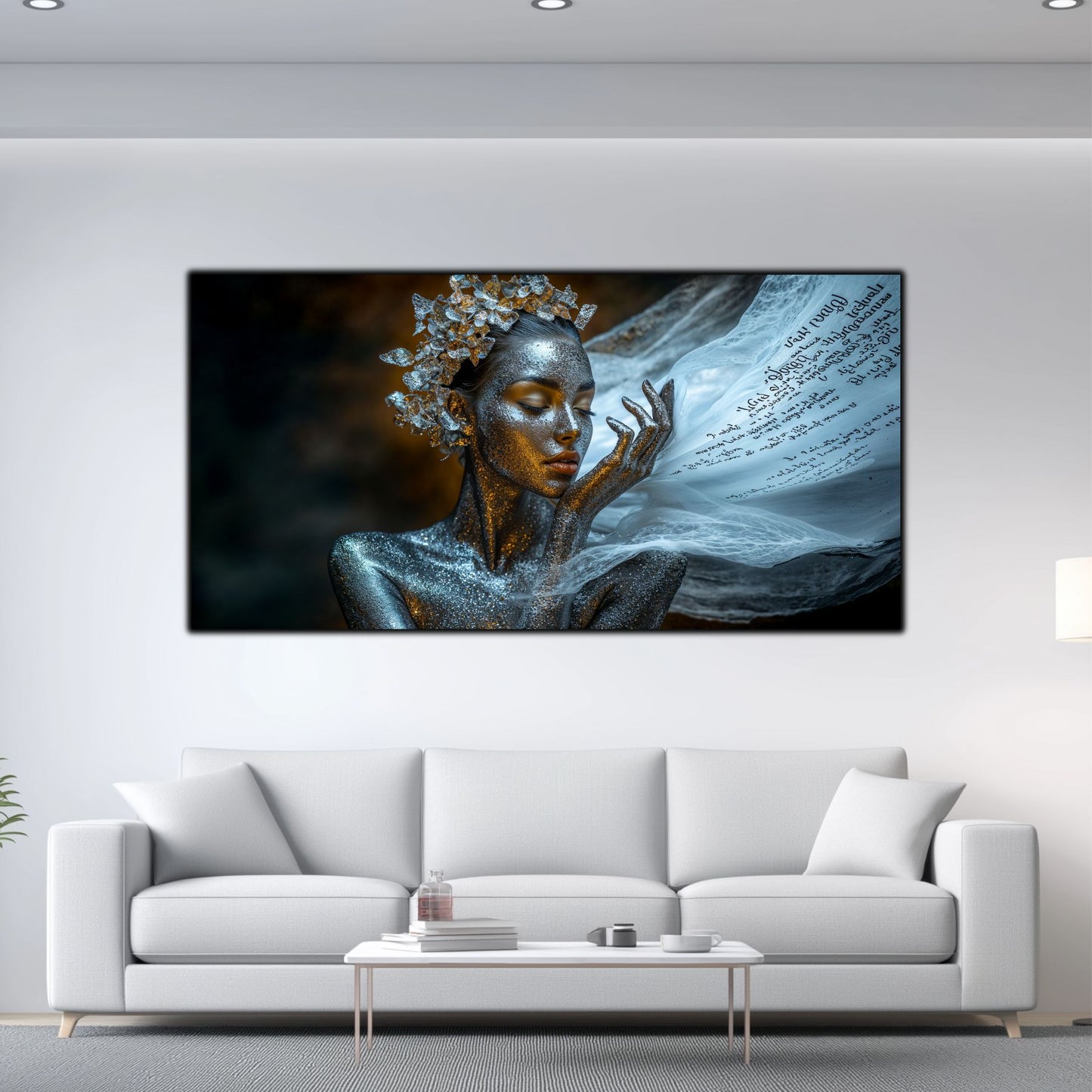 Beyond Meditation - Tablouri moderne pe sticla securizata pentru living contemporan NO30