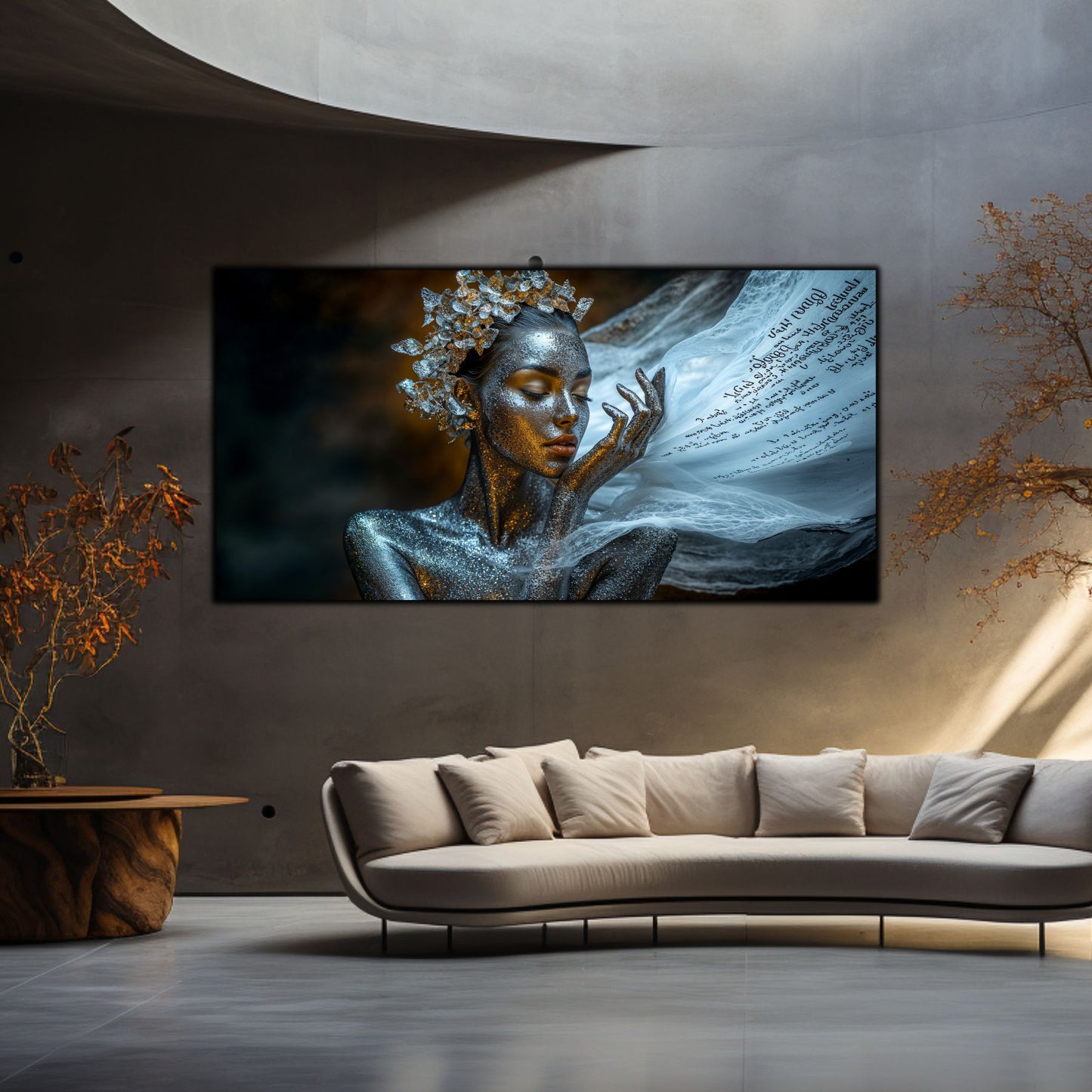 Beyond Meditation - Tablouri moderne pe sticla securizata pentru living contemporan NO30