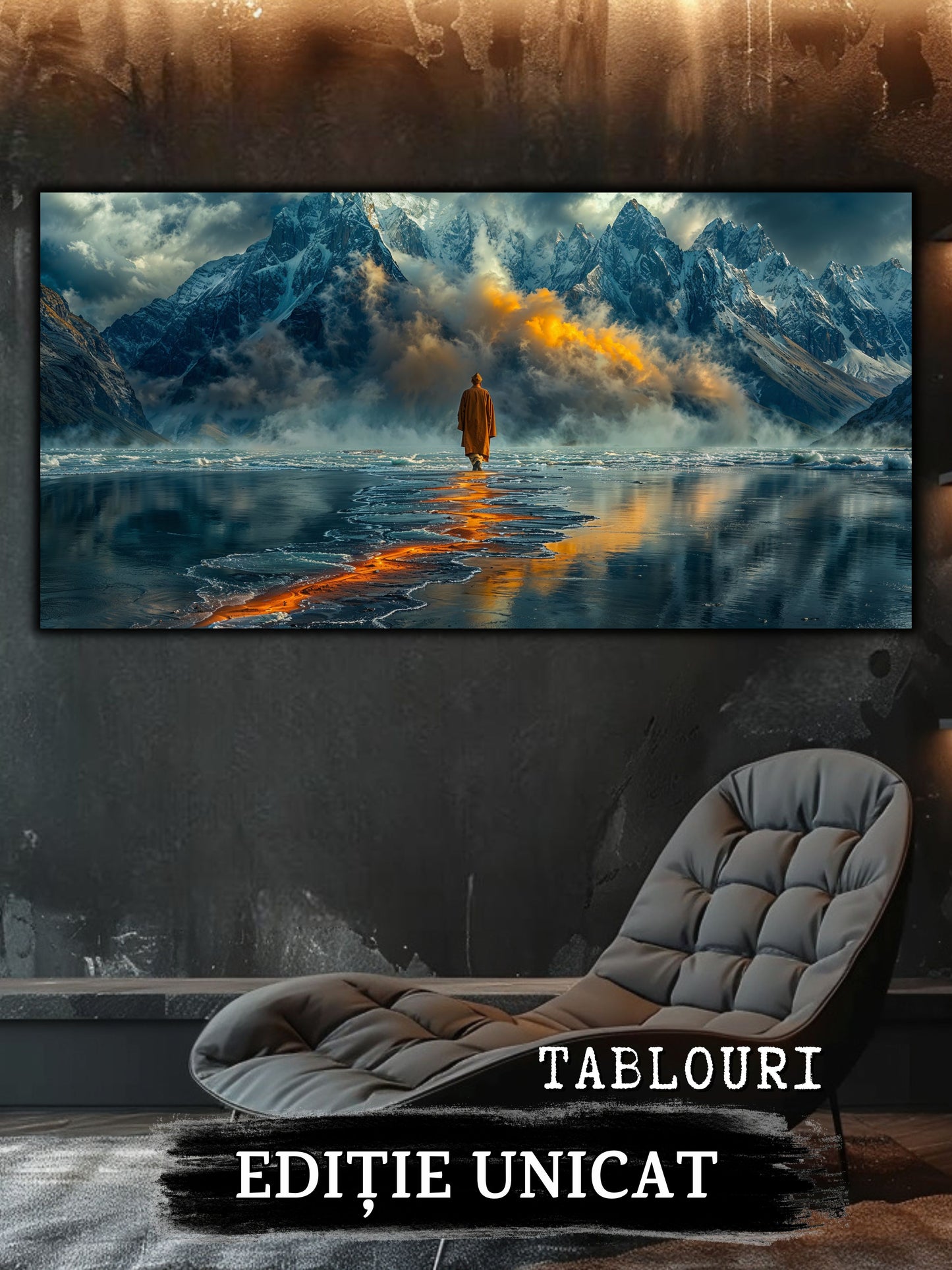 Tablou unicat din sticlă securizată Vanishing Step - No08