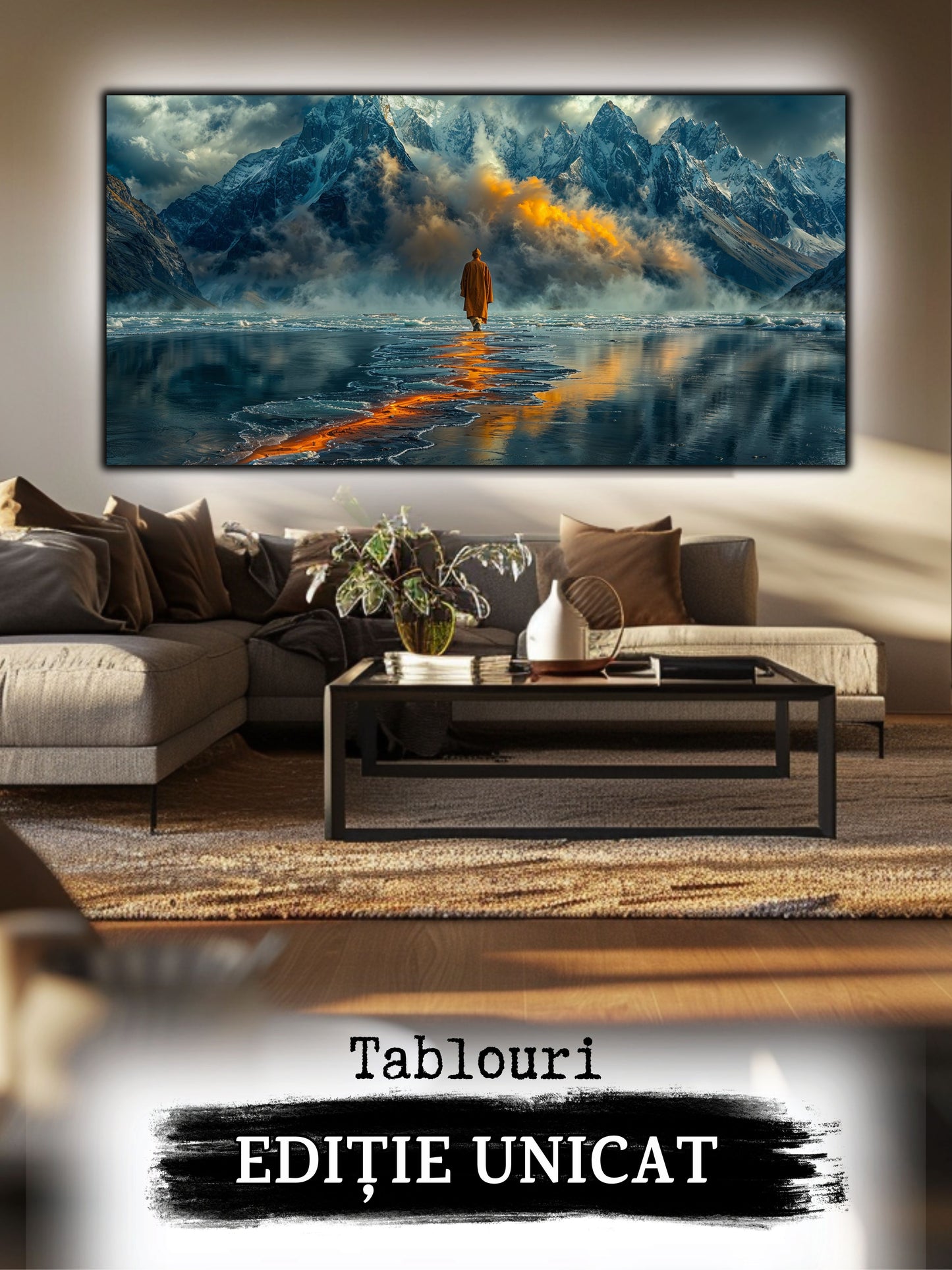 Tablou unicat din sticlă securizată Vanishing Step - No08