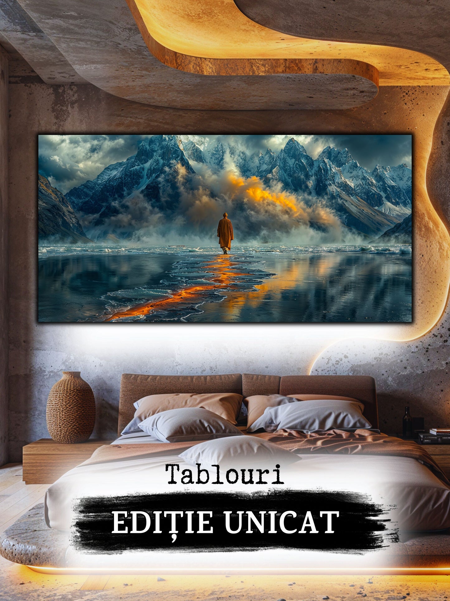 Tablou unicat din sticlă securizată Vanishing Step - No08