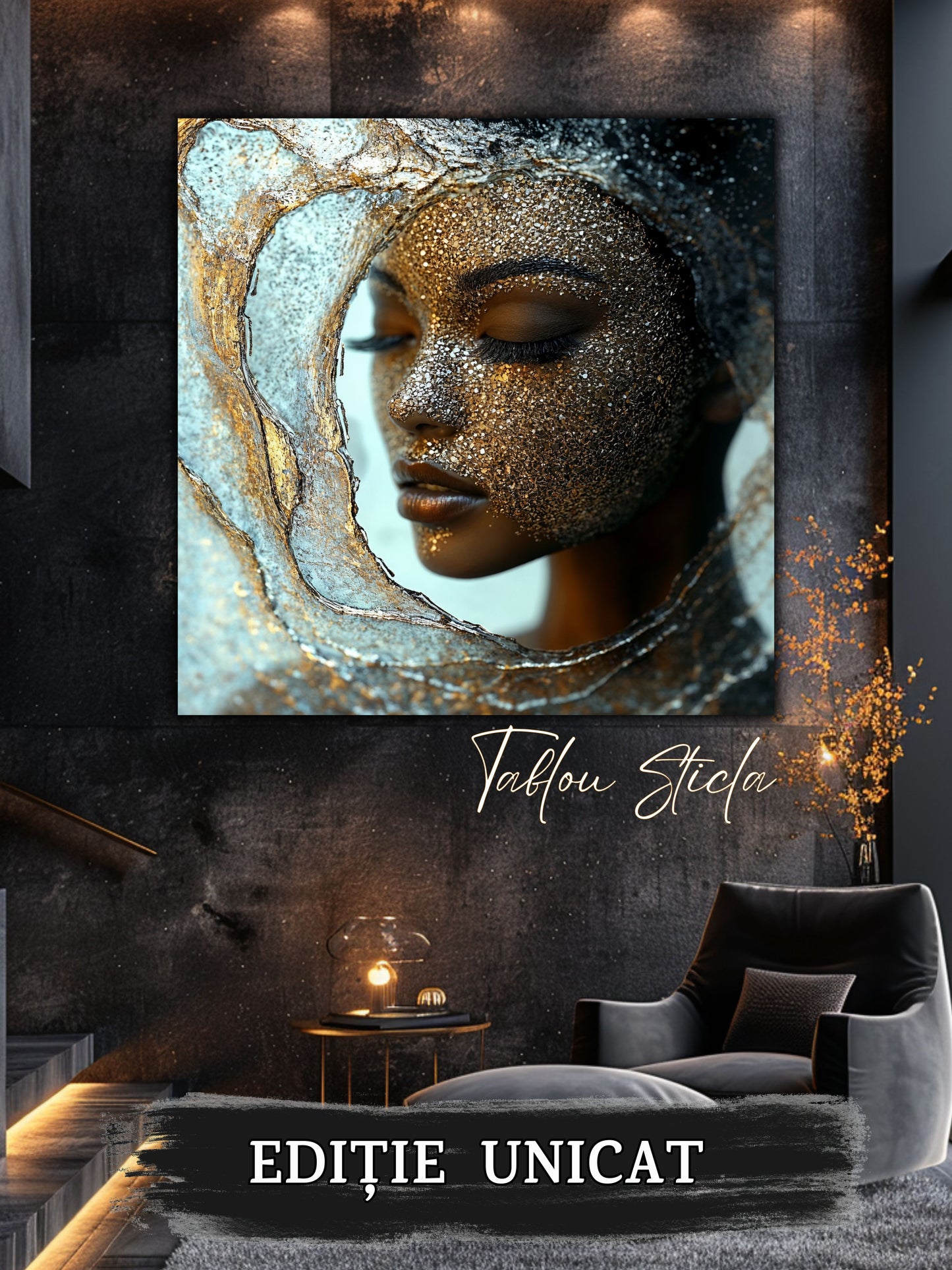 Liquid dream - Tablou Unicat pe Sticla - 12