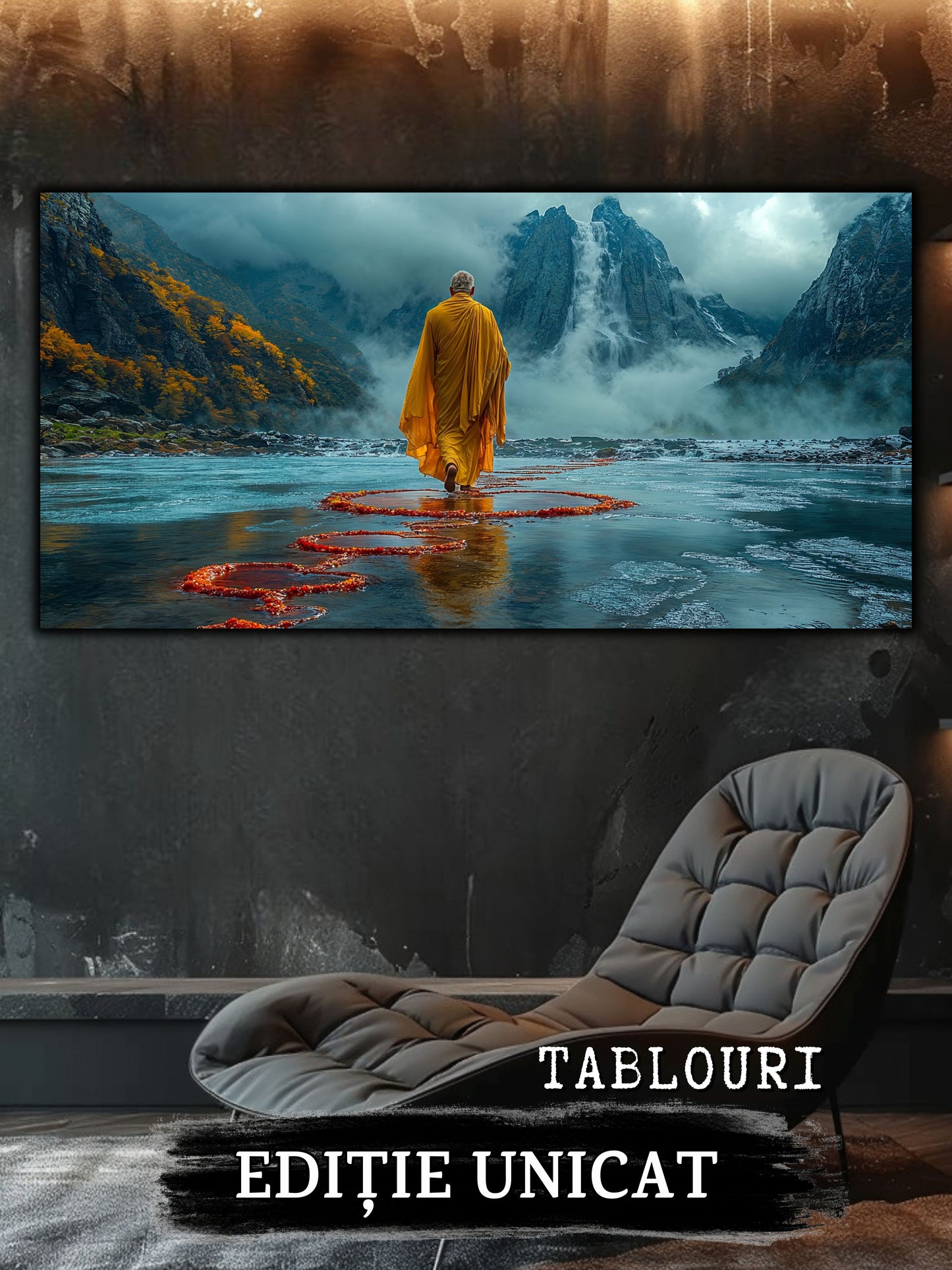 Tablou unicat din sticlă securizată Vanishing Step - No04