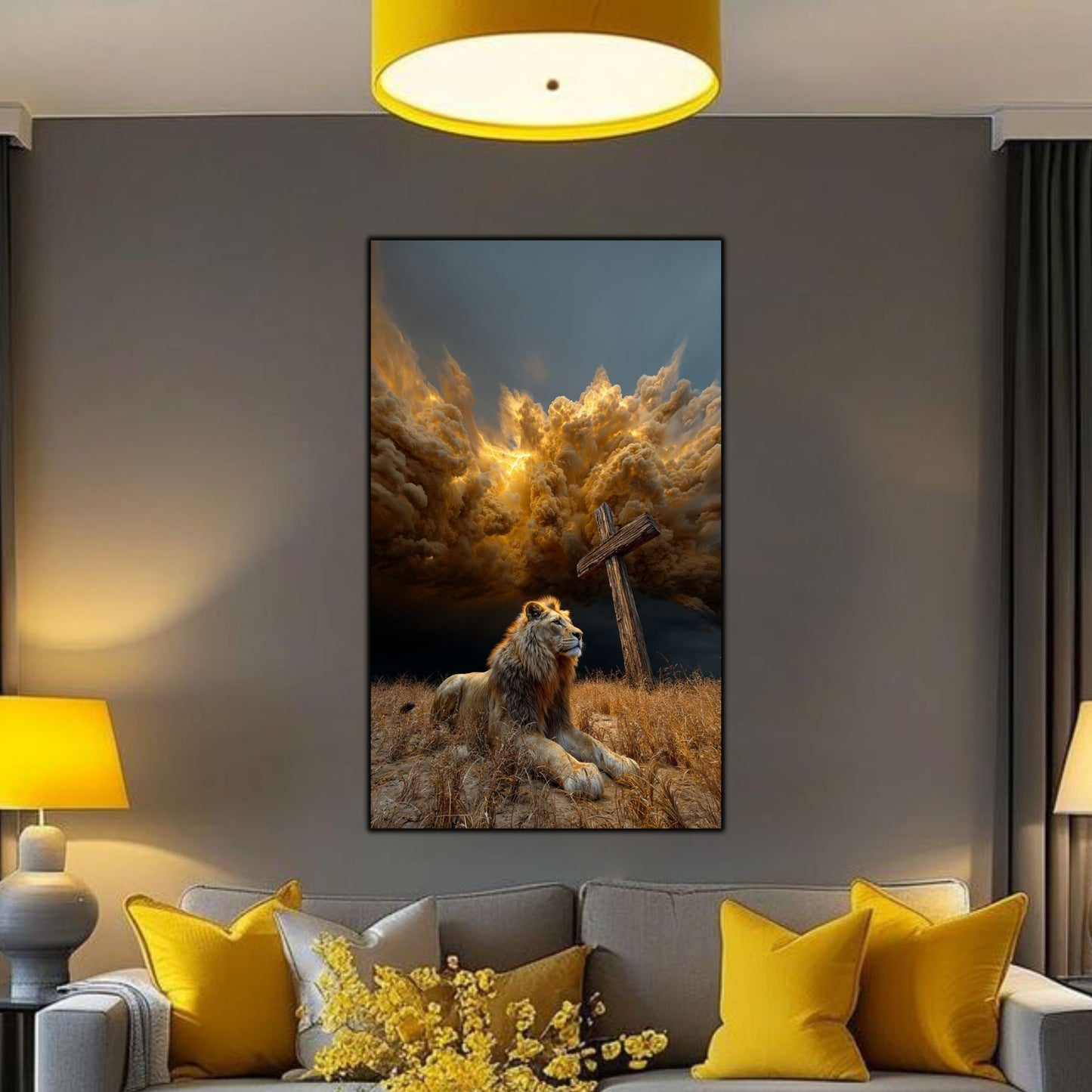 Tablou Decorativ Modern - Print UV pe Sticla - „Sacred Modernities” - No05