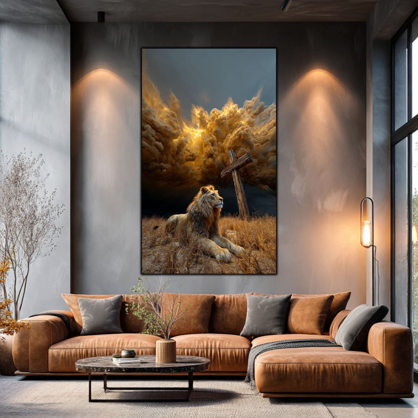 Tablou Decorativ Modern - Print UV pe Sticla - „Sacred Modernities” - No05