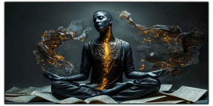 Beyond Meditation - Tablouri moderne pe sticla securizata pentru living contemporan NO10