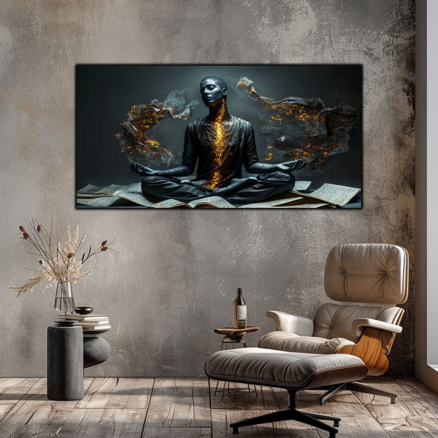 Beyond Meditation - Tablouri moderne pe sticla securizata pentru living contemporan NO10