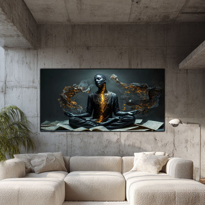 Beyond Meditation - Tablouri moderne pe sticla securizata pentru living contemporan NO10