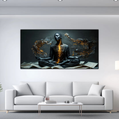 Beyond Meditation - Tablouri moderne pe sticla securizata pentru living contemporan NO10