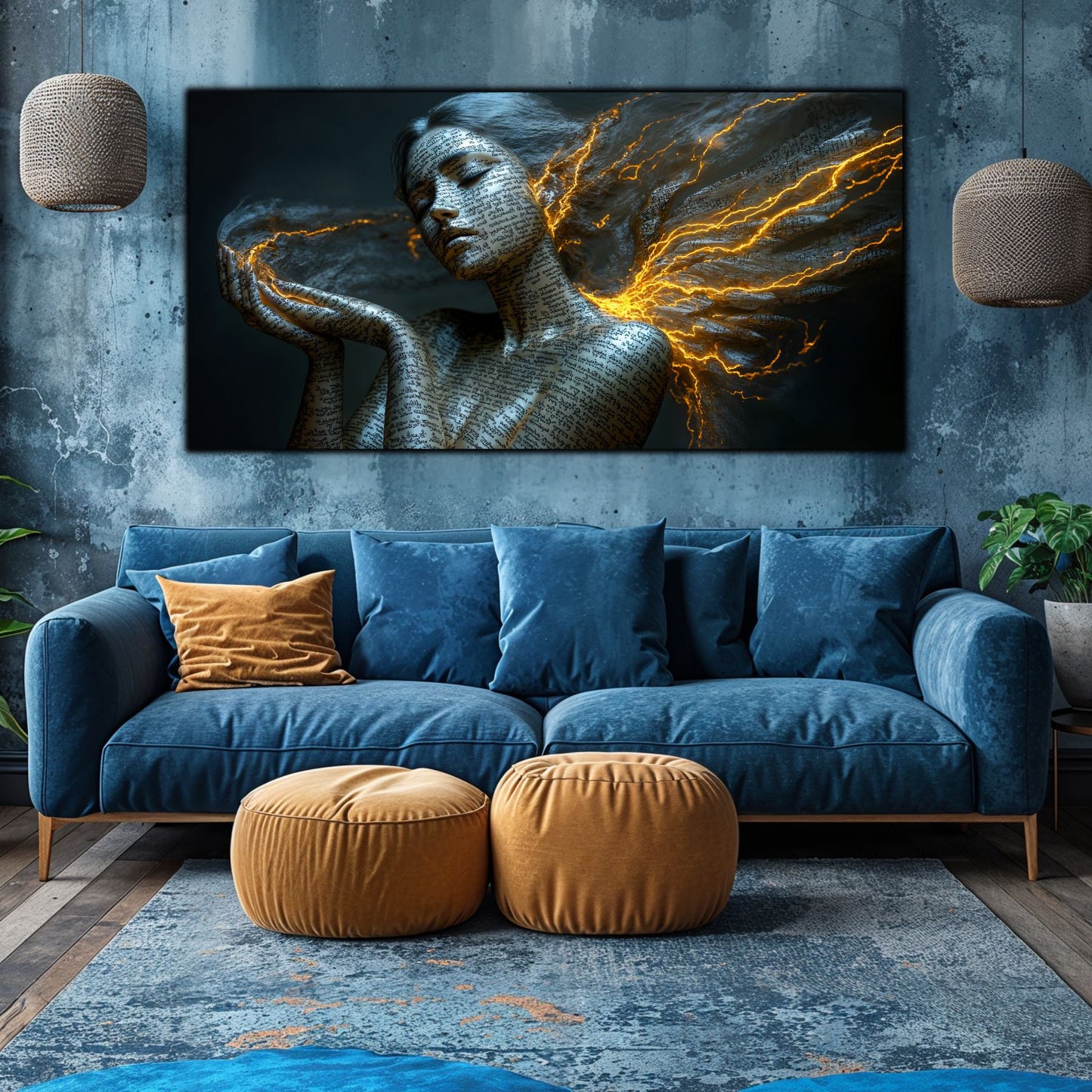 Beyond Meditation - Tablouri moderne pe sticla securizata pentru living contemporan NO05