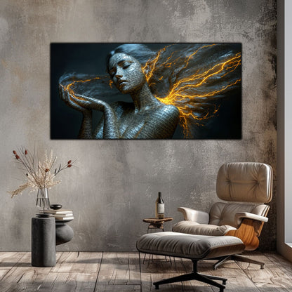 Beyond Meditation - Tablouri moderne pe sticla securizata pentru living contemporan NO05