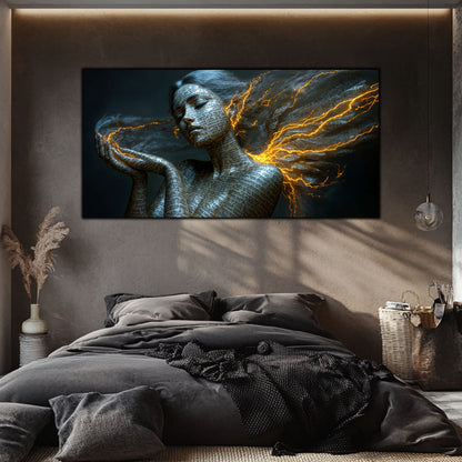 Beyond Meditation - Tablouri moderne pe sticla securizata pentru living contemporan NO05