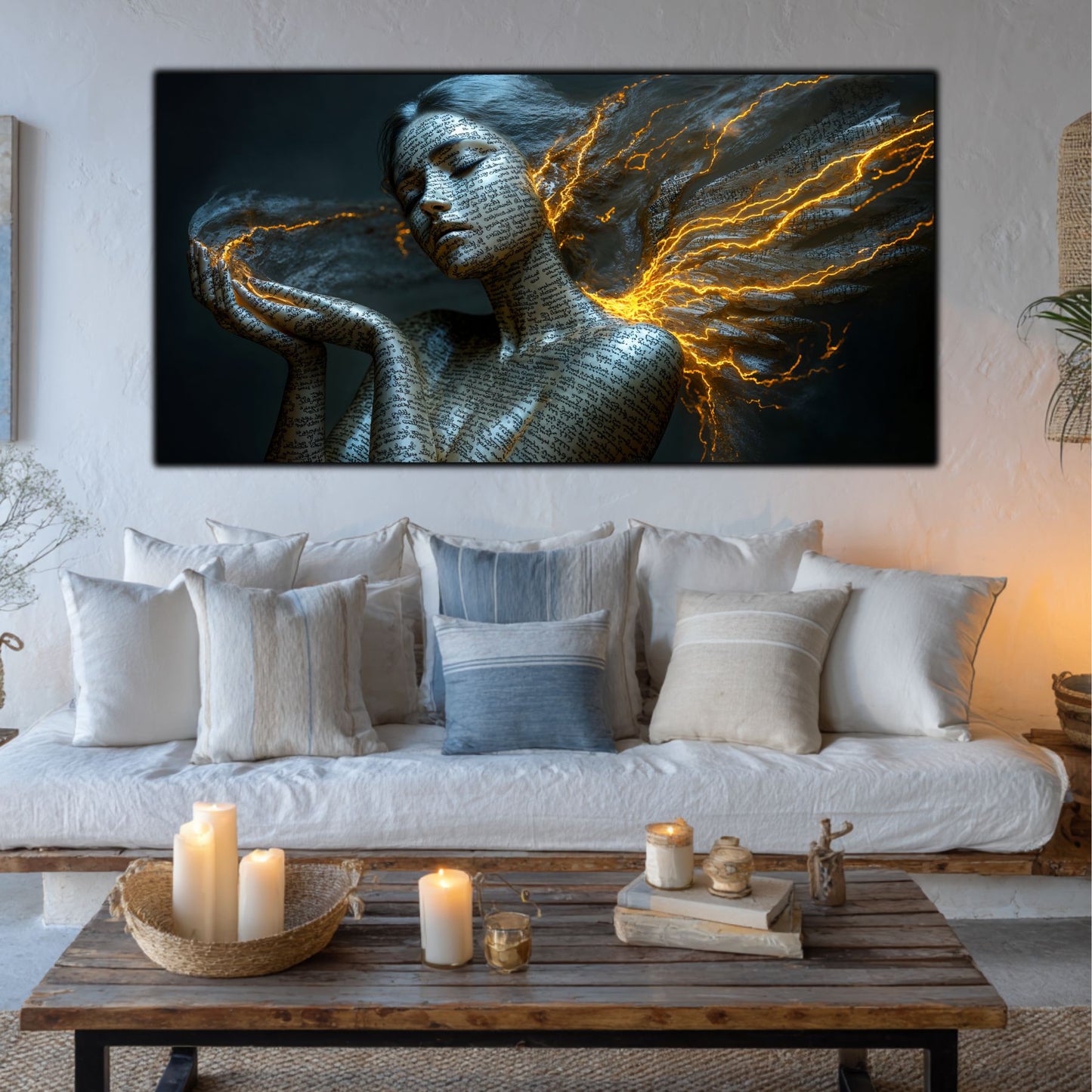 Beyond Meditation - Tablouri moderne pe sticla securizata pentru living contemporan NO05