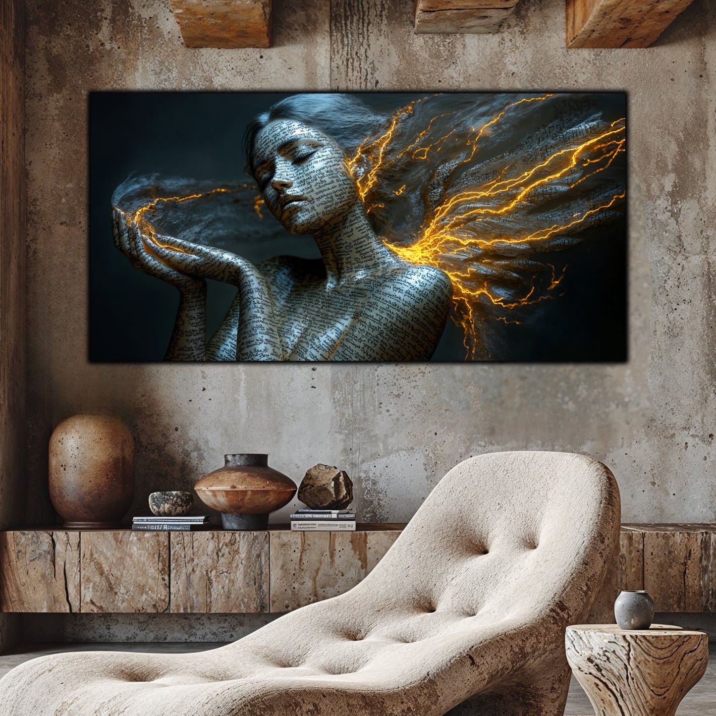 Beyond Meditation - Tablouri moderne pe sticla securizata pentru living contemporan NO05