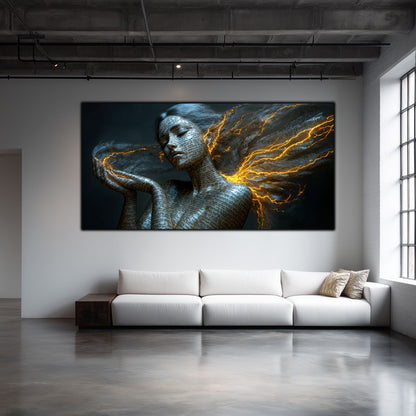 Beyond Meditation - Tablouri moderne pe sticla securizata pentru living contemporan NO05