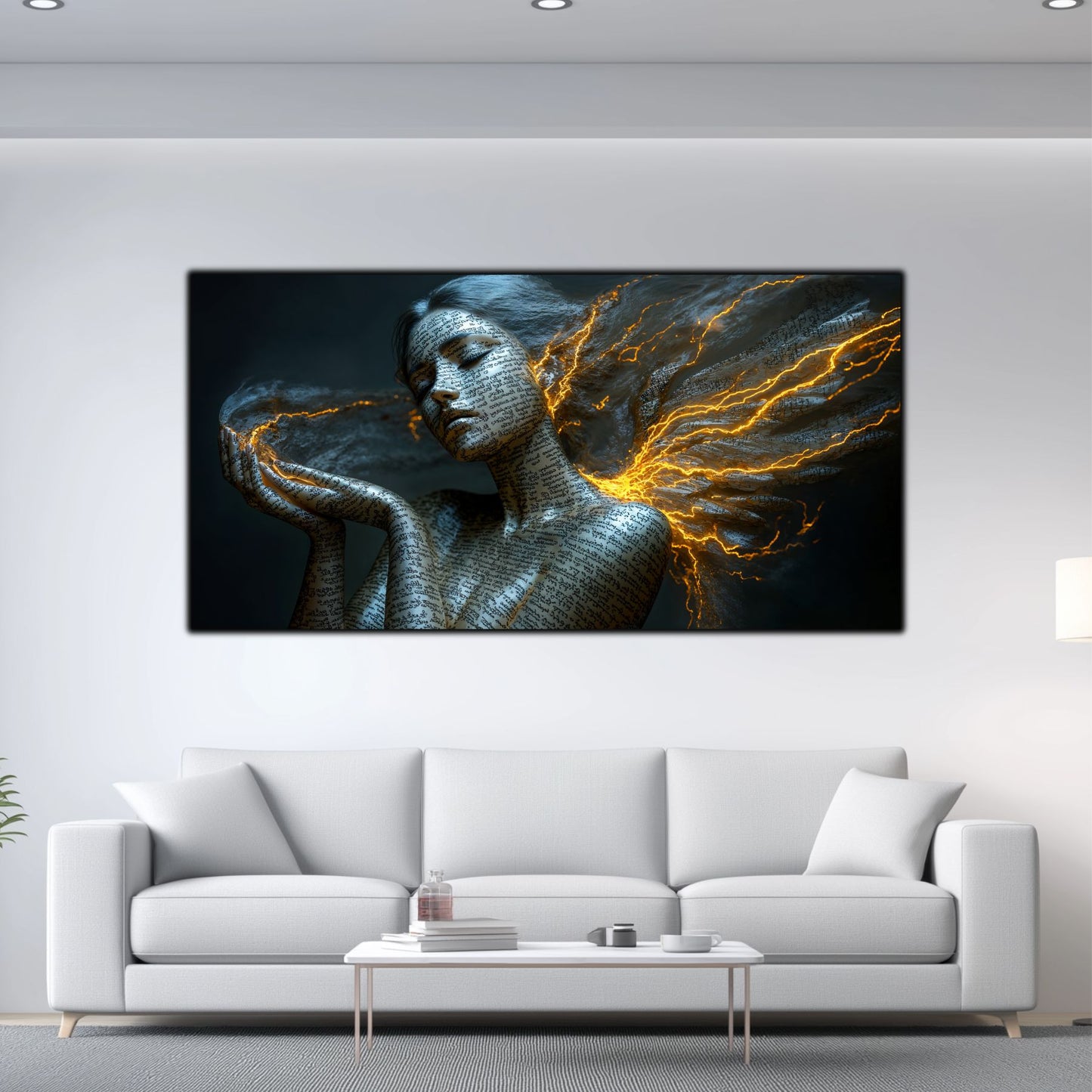 Beyond Meditation - Tablouri moderne pe sticla securizata pentru living contemporan NO05