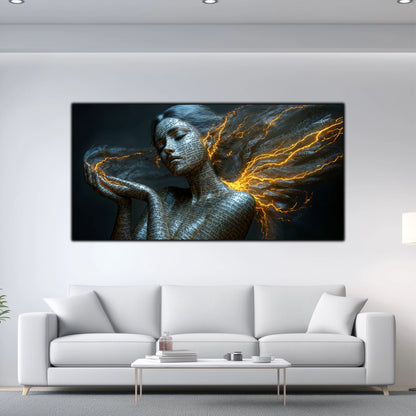 Beyond Meditation - Tablouri moderne pe sticla securizata pentru living contemporan NO05