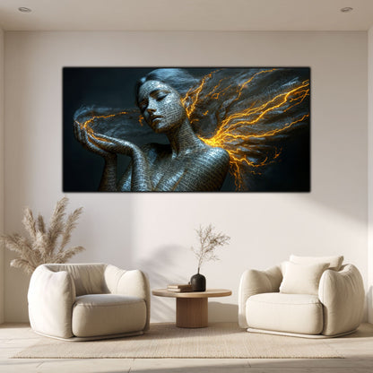 Beyond Meditation - Tablouri moderne pe sticla securizata pentru living contemporan NO05