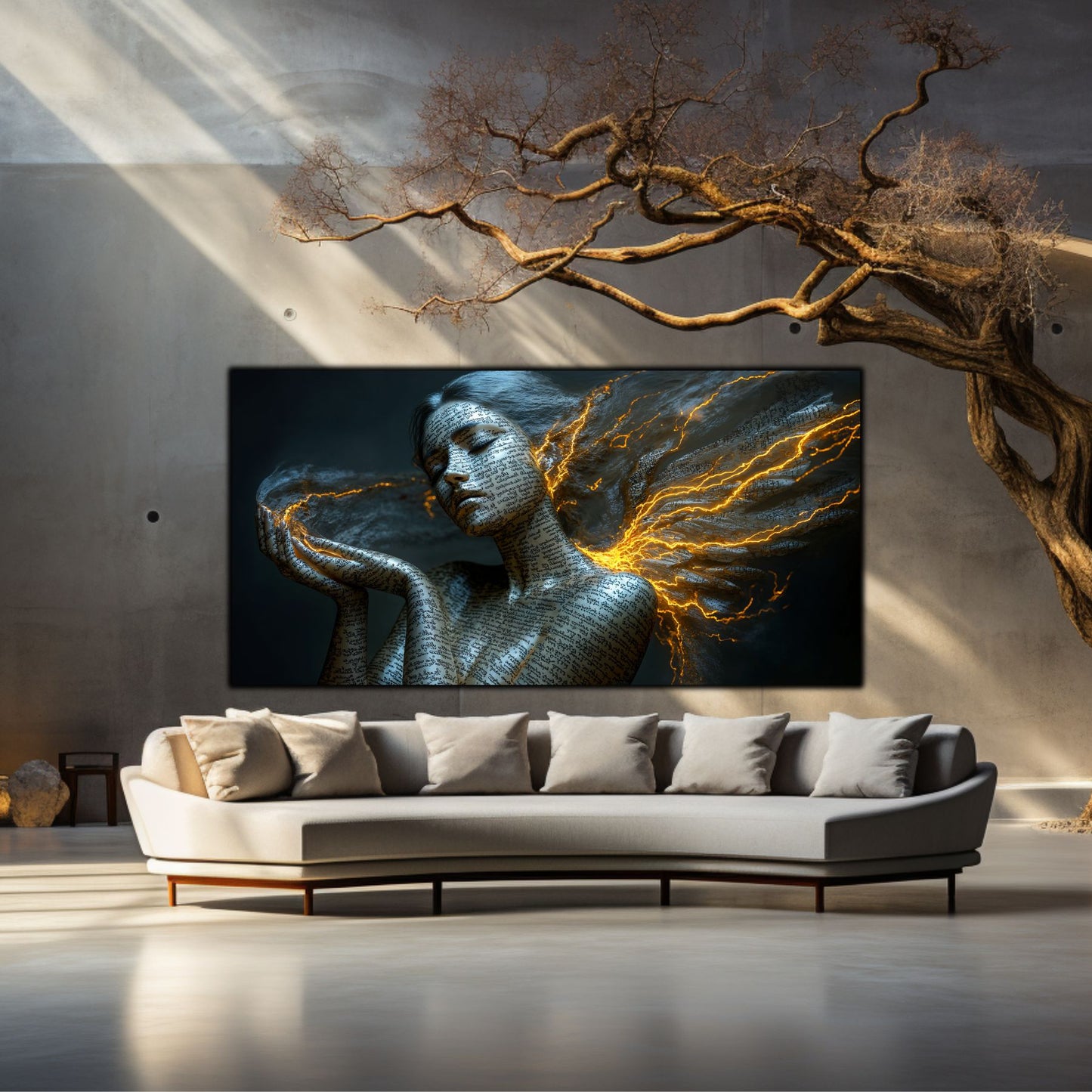 Beyond Meditation - Tablouri moderne pe sticla securizata pentru living contemporan NO05