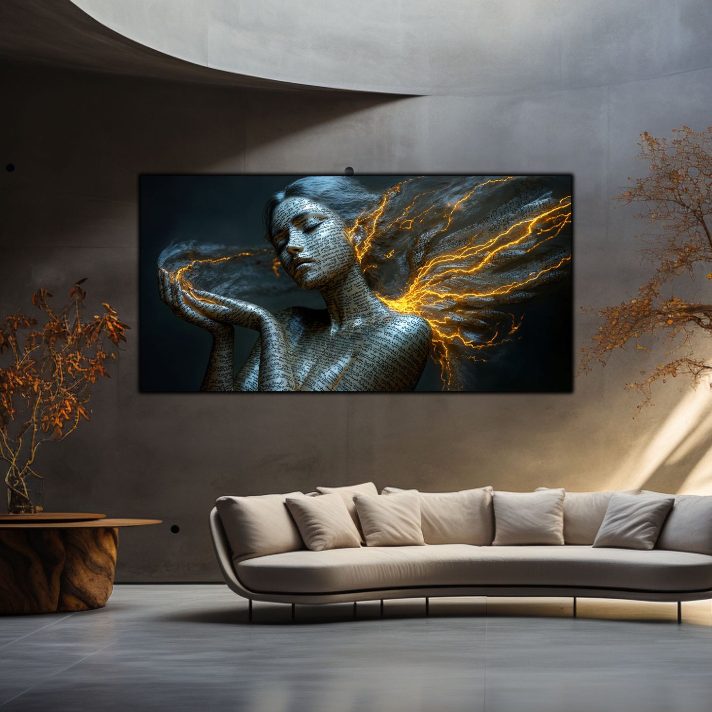 Beyond Meditation - Tablouri moderne pe sticla securizata pentru living contemporan NO05