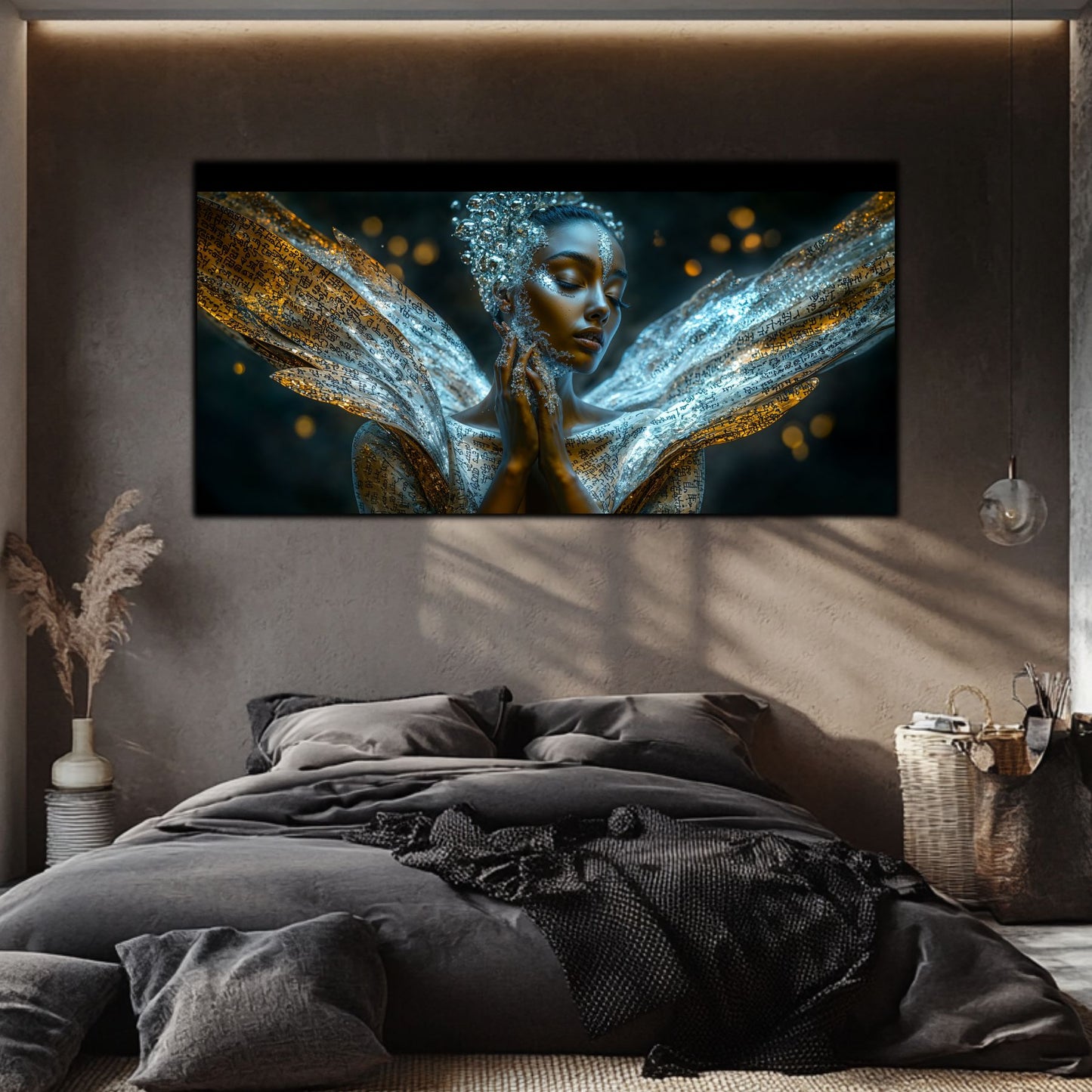 Beyond Meditation - Tablouri moderne pe sticla securizata pentru living contemporan NO19