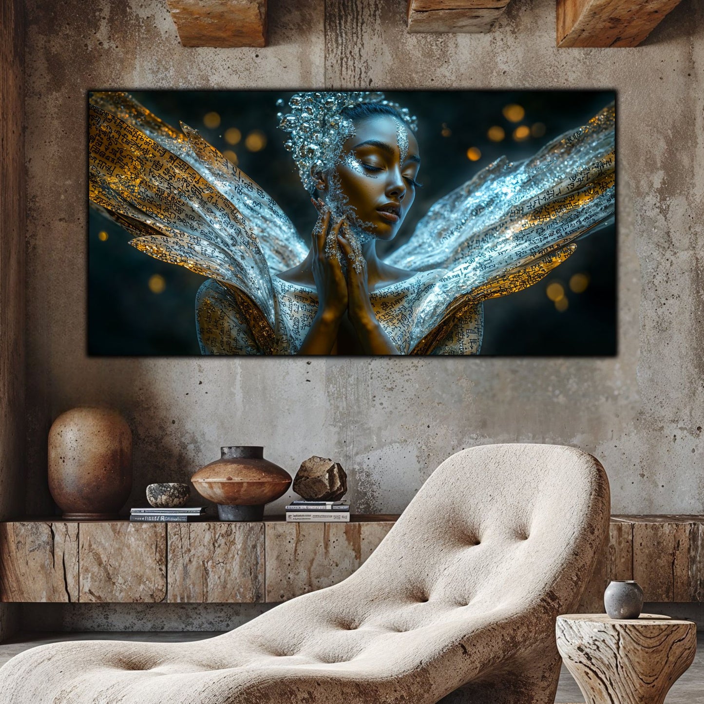 Beyond Meditation - Tablouri moderne pe sticla securizata pentru living contemporan NO19