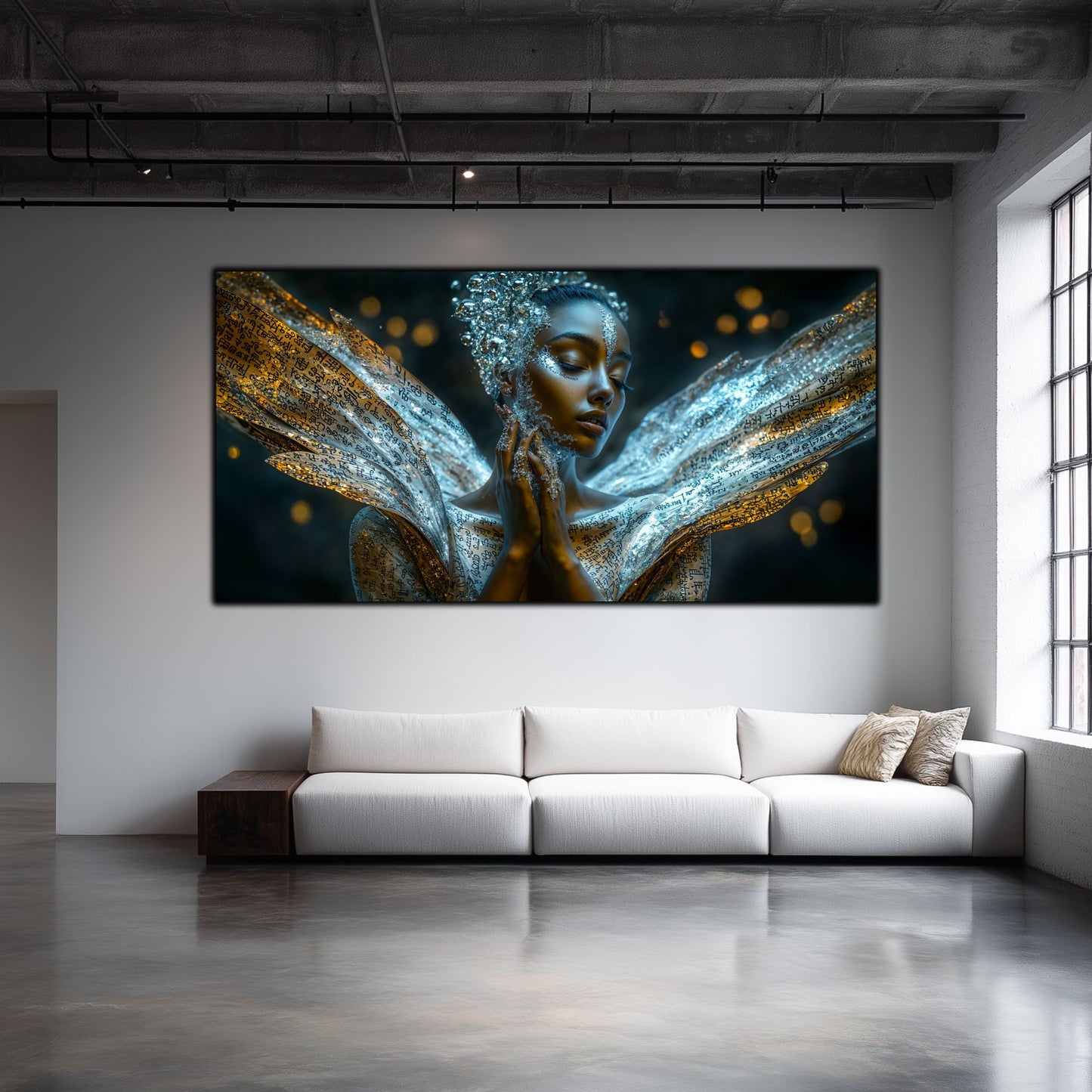 Beyond Meditation - Tablouri moderne pe sticla securizata pentru living contemporan NO19