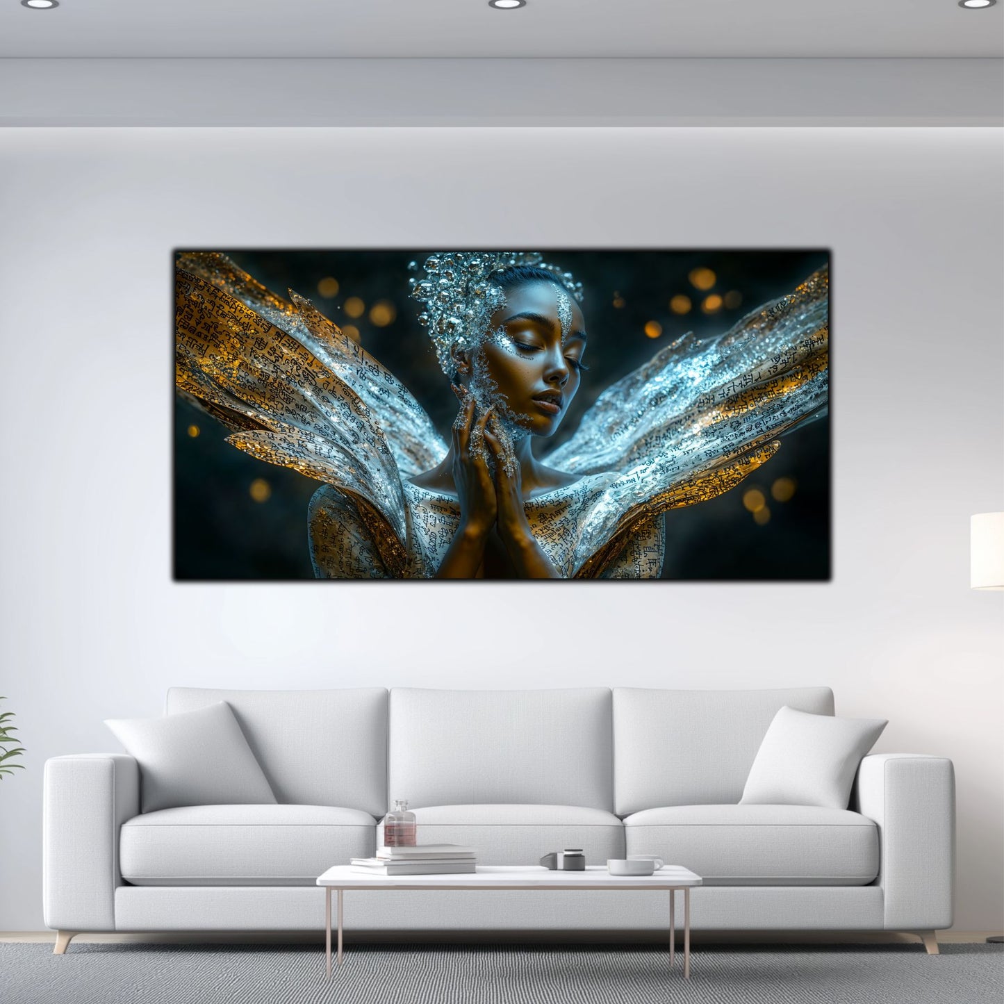 Beyond Meditation - Tablouri moderne pe sticla securizata pentru living contemporan NO19