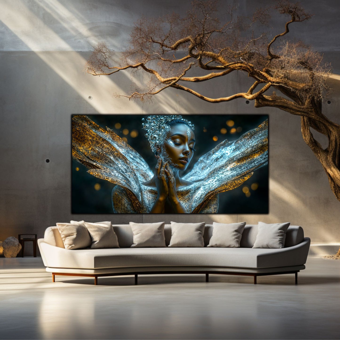 Beyond Meditation - Tablouri moderne pe sticla securizata pentru living contemporan NO19