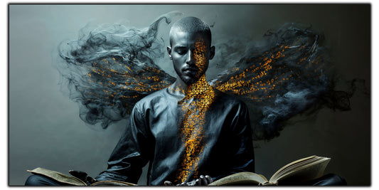 Beyond Meditation - Tablouri moderne pe sticla securizata pentru living contemporan NO54