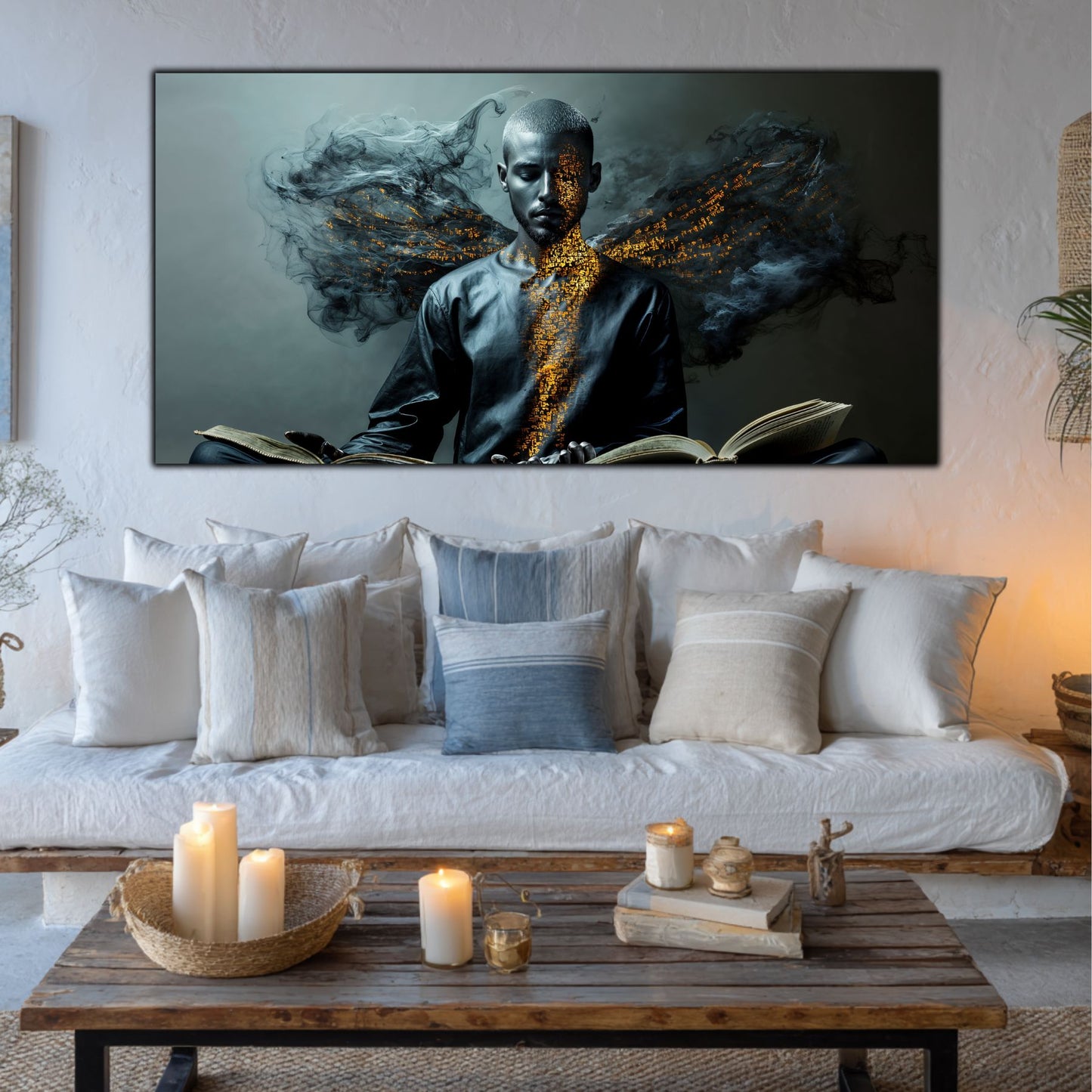 Beyond Meditation - Tablouri moderne pe sticla securizata pentru living contemporan NO54