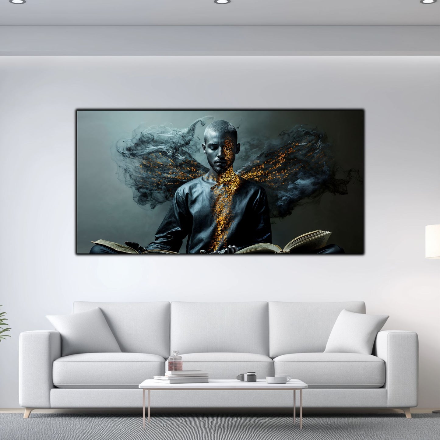 Beyond Meditation - Tablouri moderne pe sticla securizata pentru living contemporan NO54