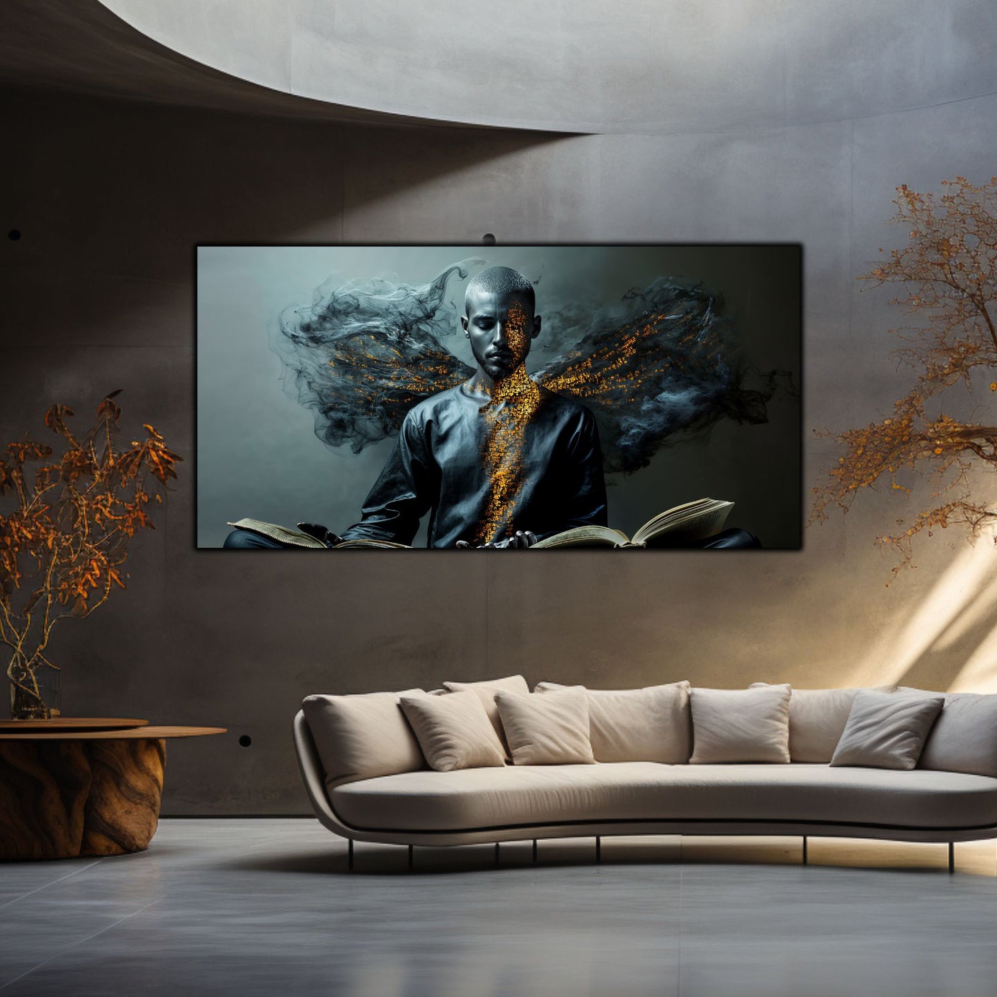 Beyond Meditation - Tablouri moderne pe sticla securizata pentru living contemporan NO54