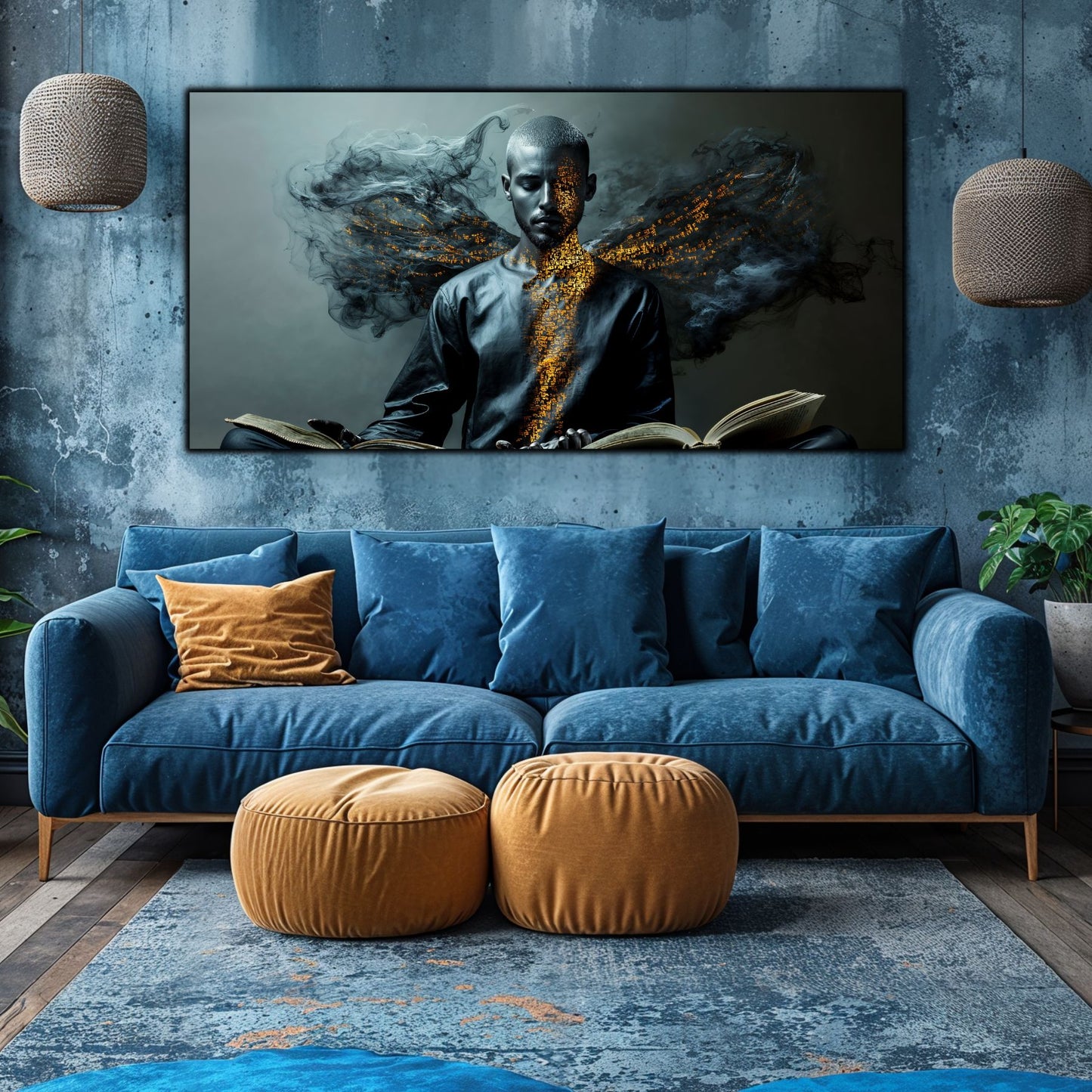 Beyond Meditation - Tablouri moderne pe sticla securizata pentru living contemporan NO54