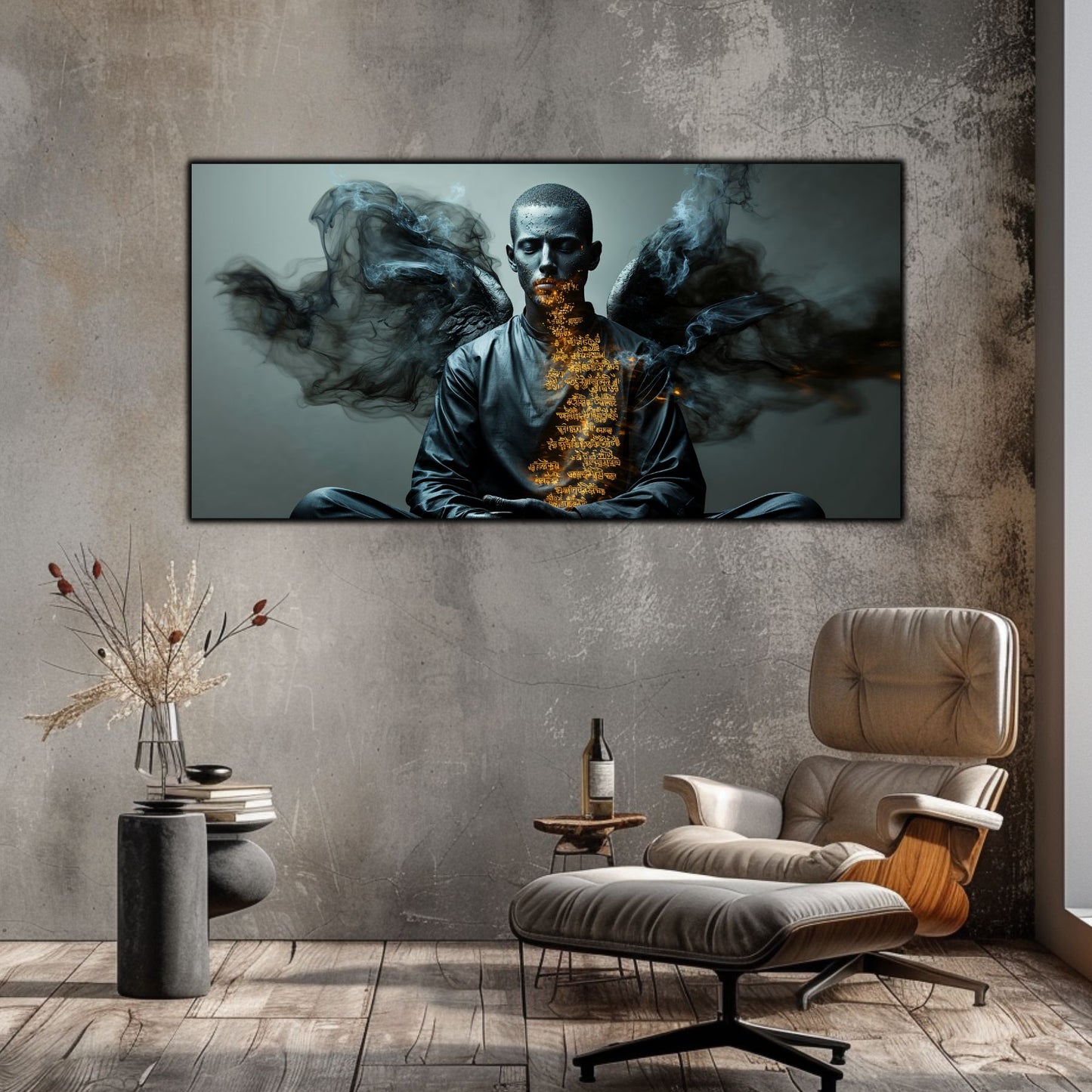 Beyond Meditation - Tablouri moderne pe sticla securizata pentru living contemporan NO42