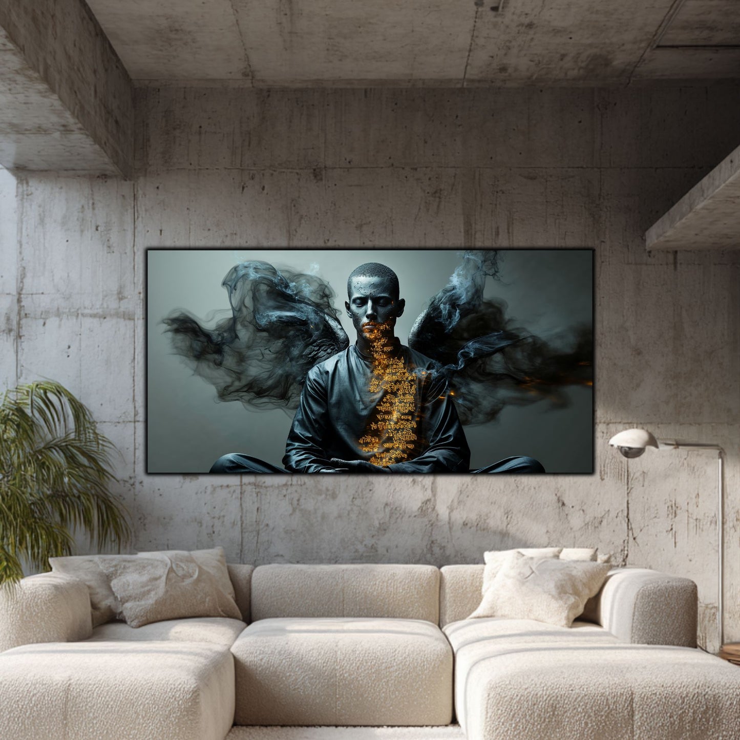 Beyond Meditation - Tablouri moderne pe sticla securizata pentru living contemporan NO42