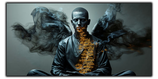 Beyond Meditation - Tablouri moderne pe sticla securizata pentru living contemporan NO42