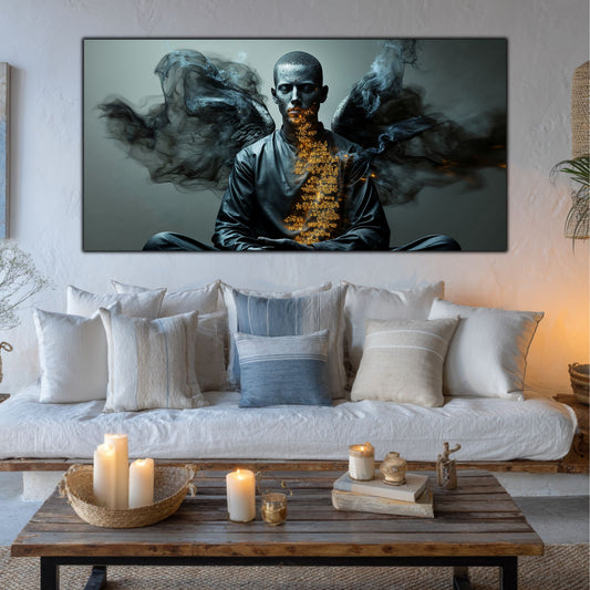 Beyond Meditation - Tablouri moderne pe sticla securizata pentru living contemporan NO42